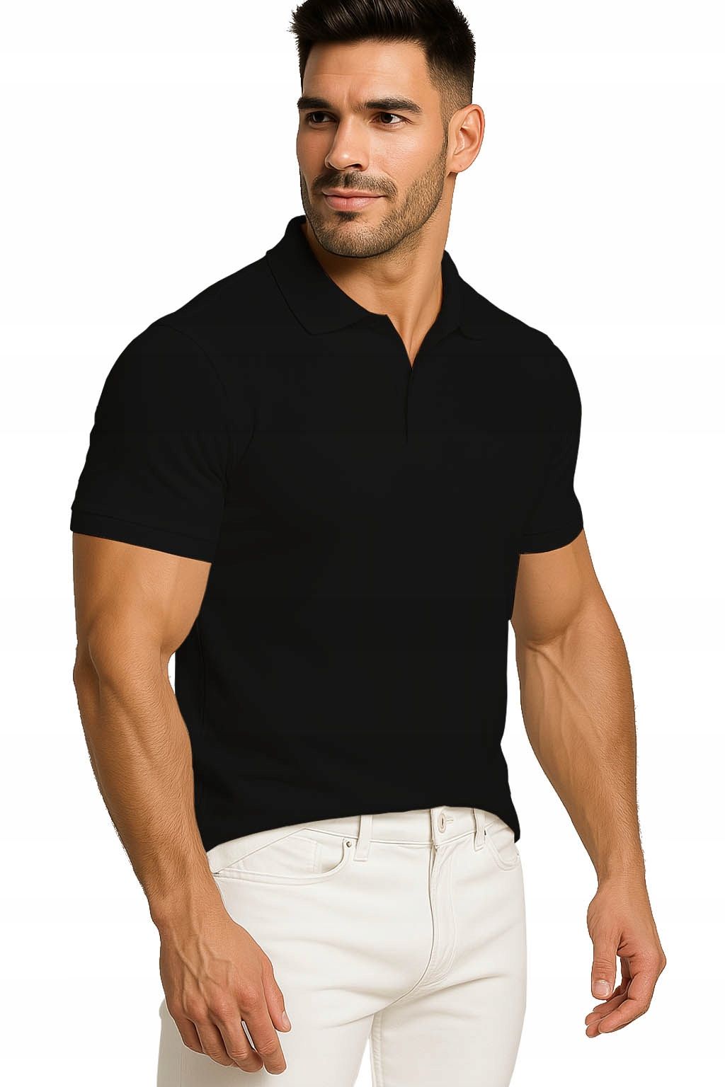  Men&#39;s polo shirts t-shirt elegant reinforcement cotton with collar m