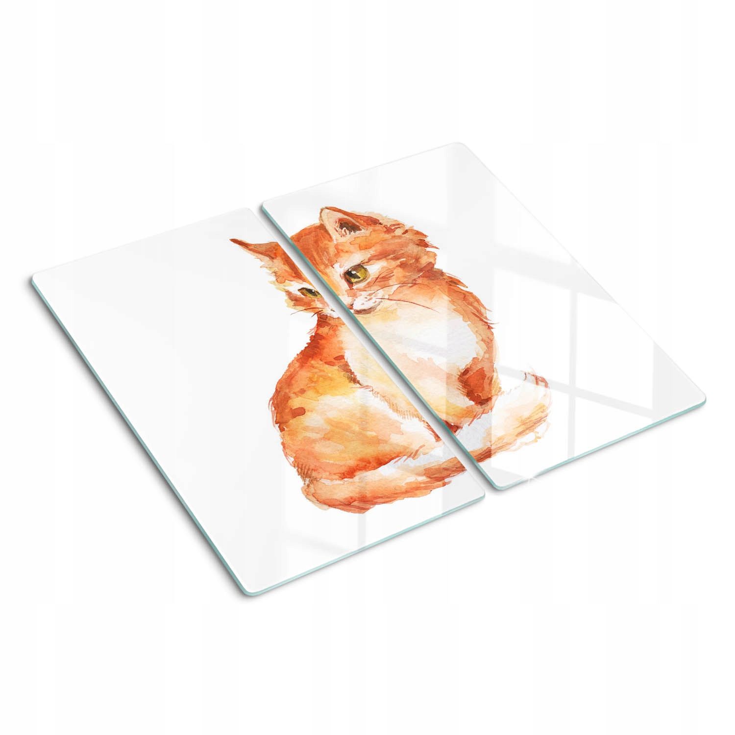  Cutting table glass painting prickly pear 2x30x52 cm