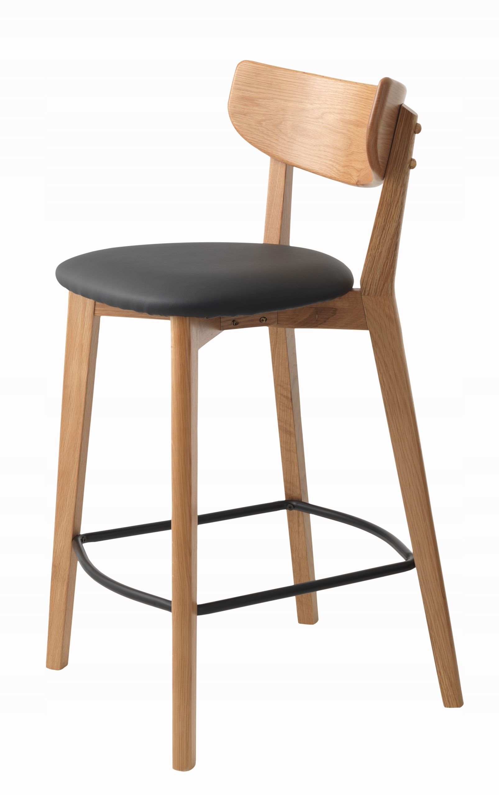  Chair black for the living room bar stool with backrest scandi pero unique premium