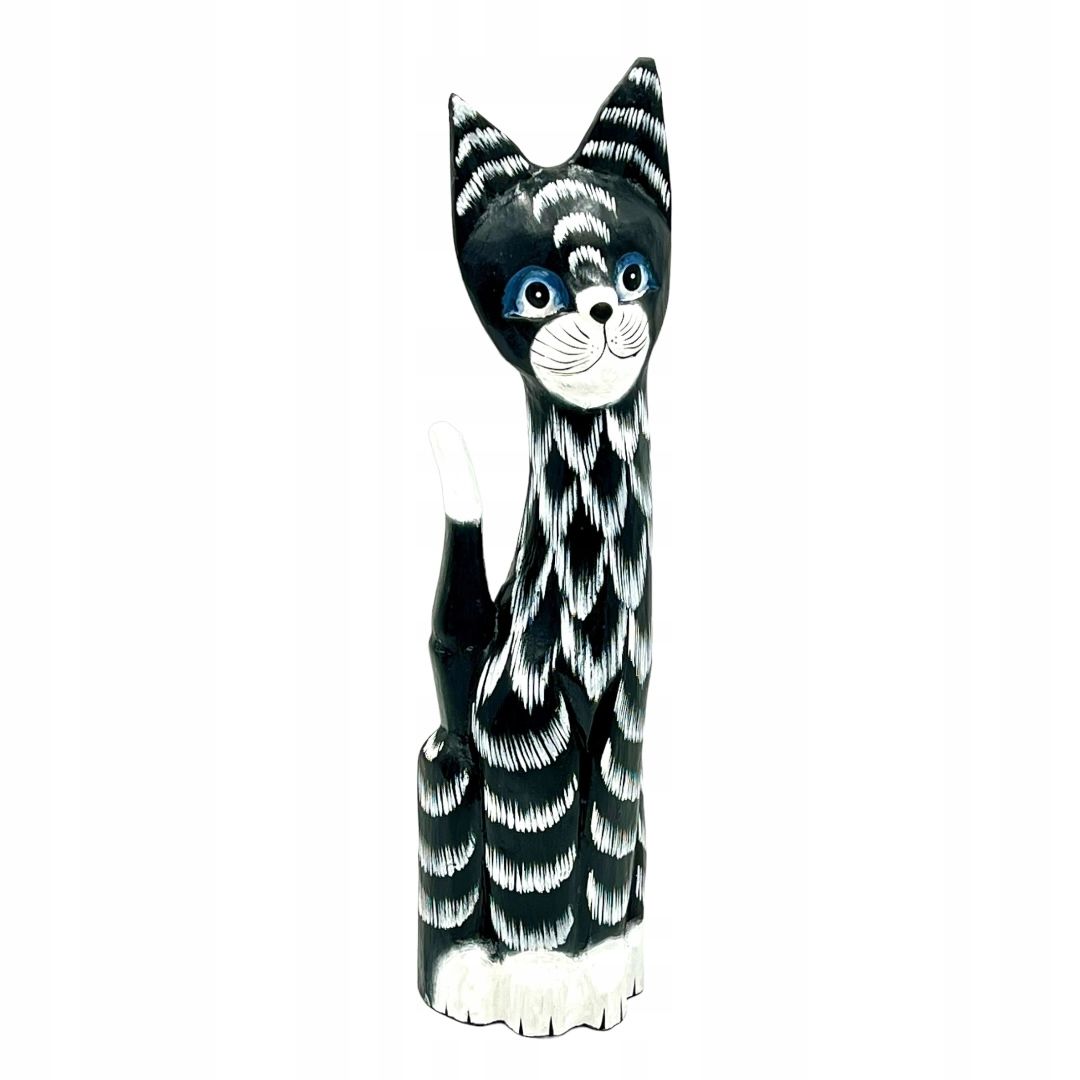 Katze kätzchen holzfigur wunderschön einzigartig dekoration oder geschenk 30cm