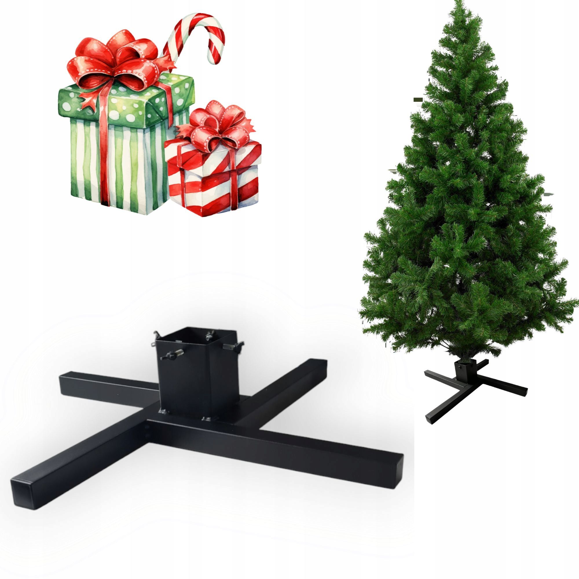  Christmas tree stand on metal after christmas trees loft style black modern 3m