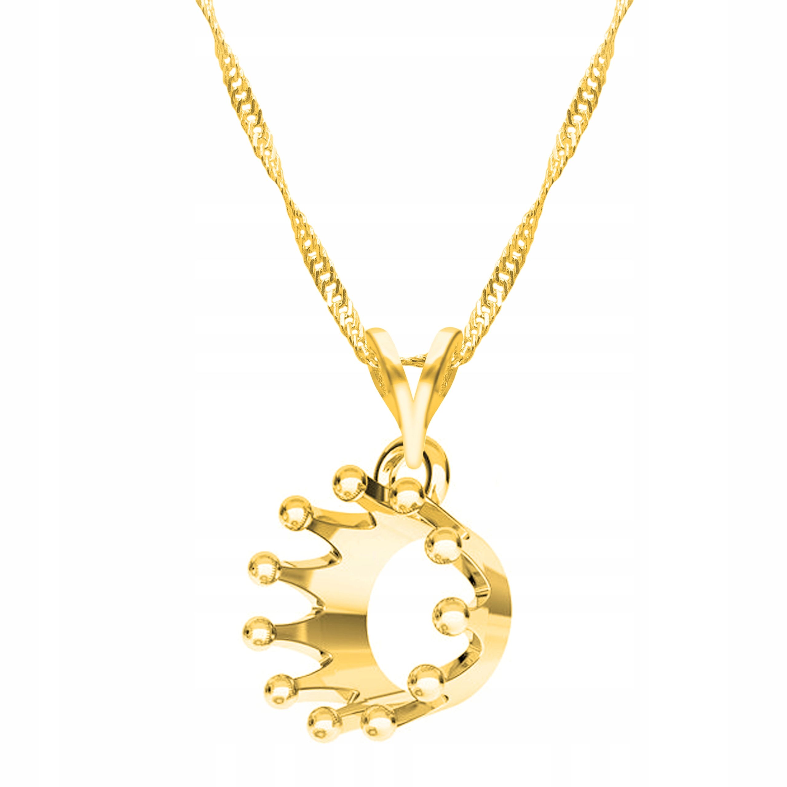  Goldkette halskette 925 mond hörner