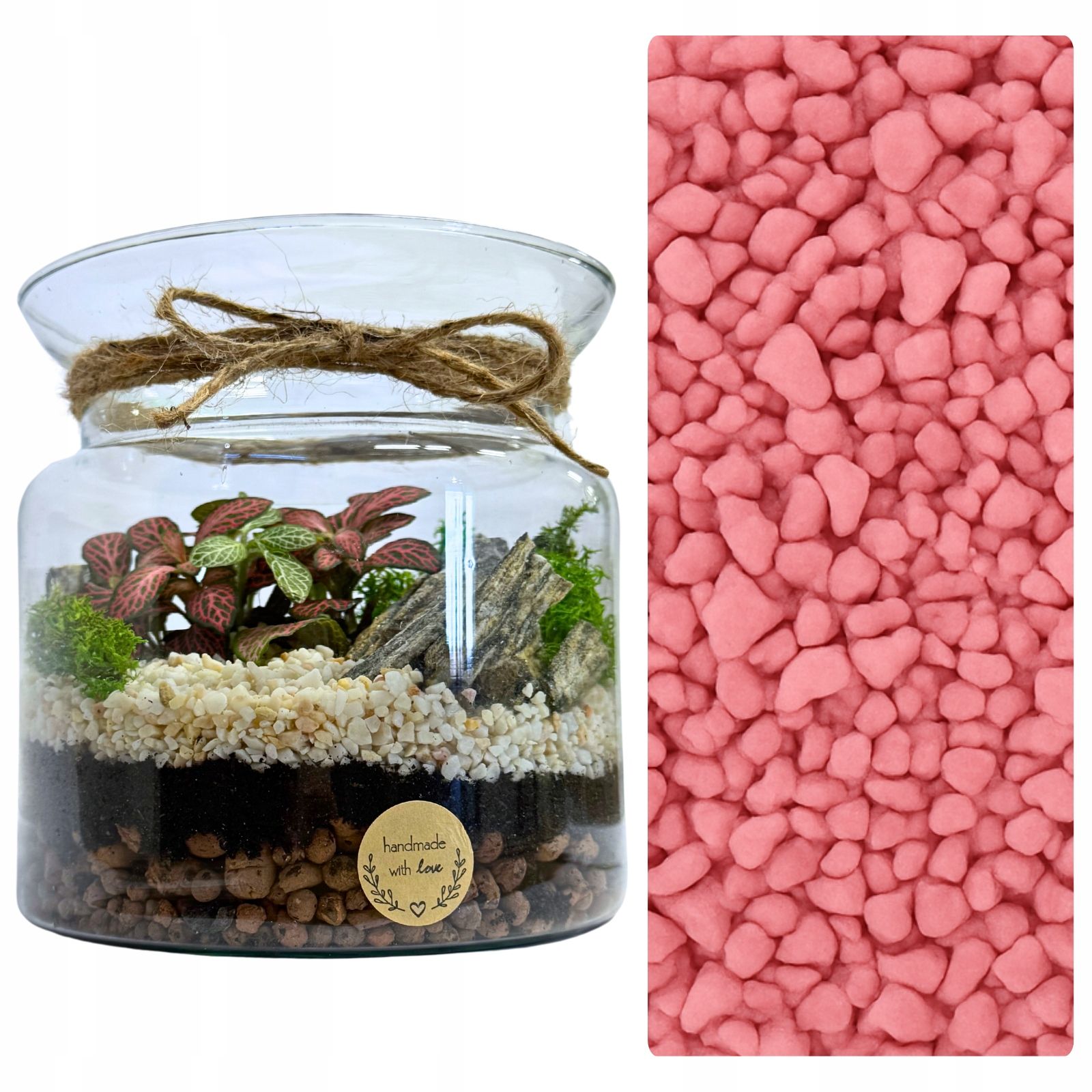  Moss chrobotek light green to the forest in a glass jar in glass decoration 10g