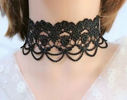  Halsband halskette hellrosa lang spitze bogen für den hals schön