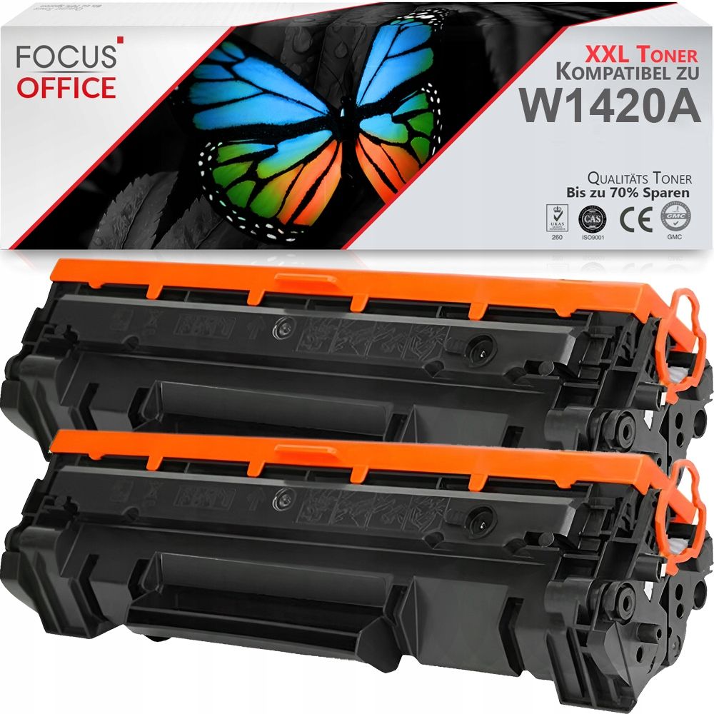  2x neuer toner xl 142a in hp laserjet m110w mfp m140w w1420a 142a mit chipem