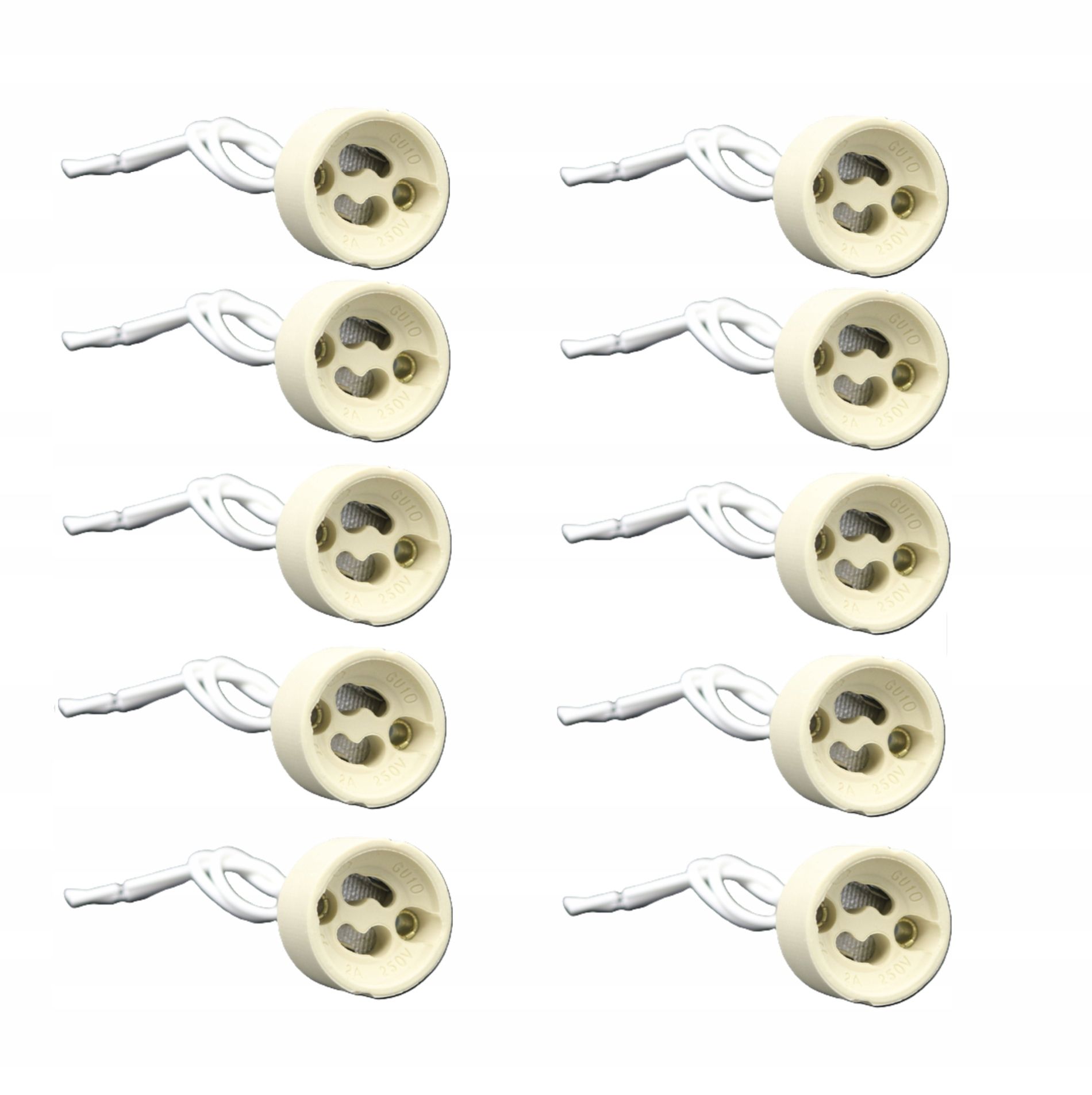  Ühenduspesa gu10 halogeenlamp led valgusti gu10 valge kaabel