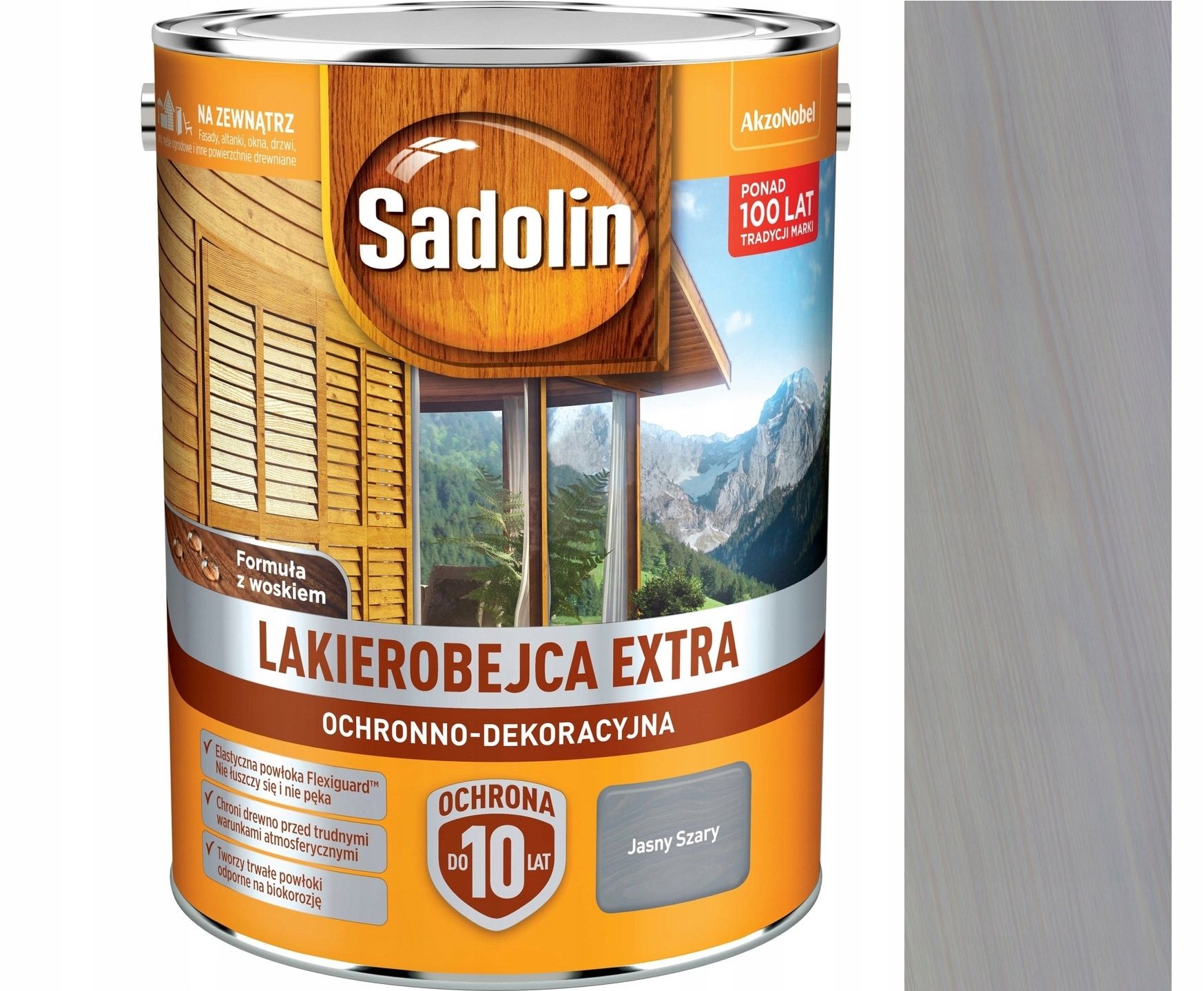  Sadolin extra lacbeitz 2,5l licht grau