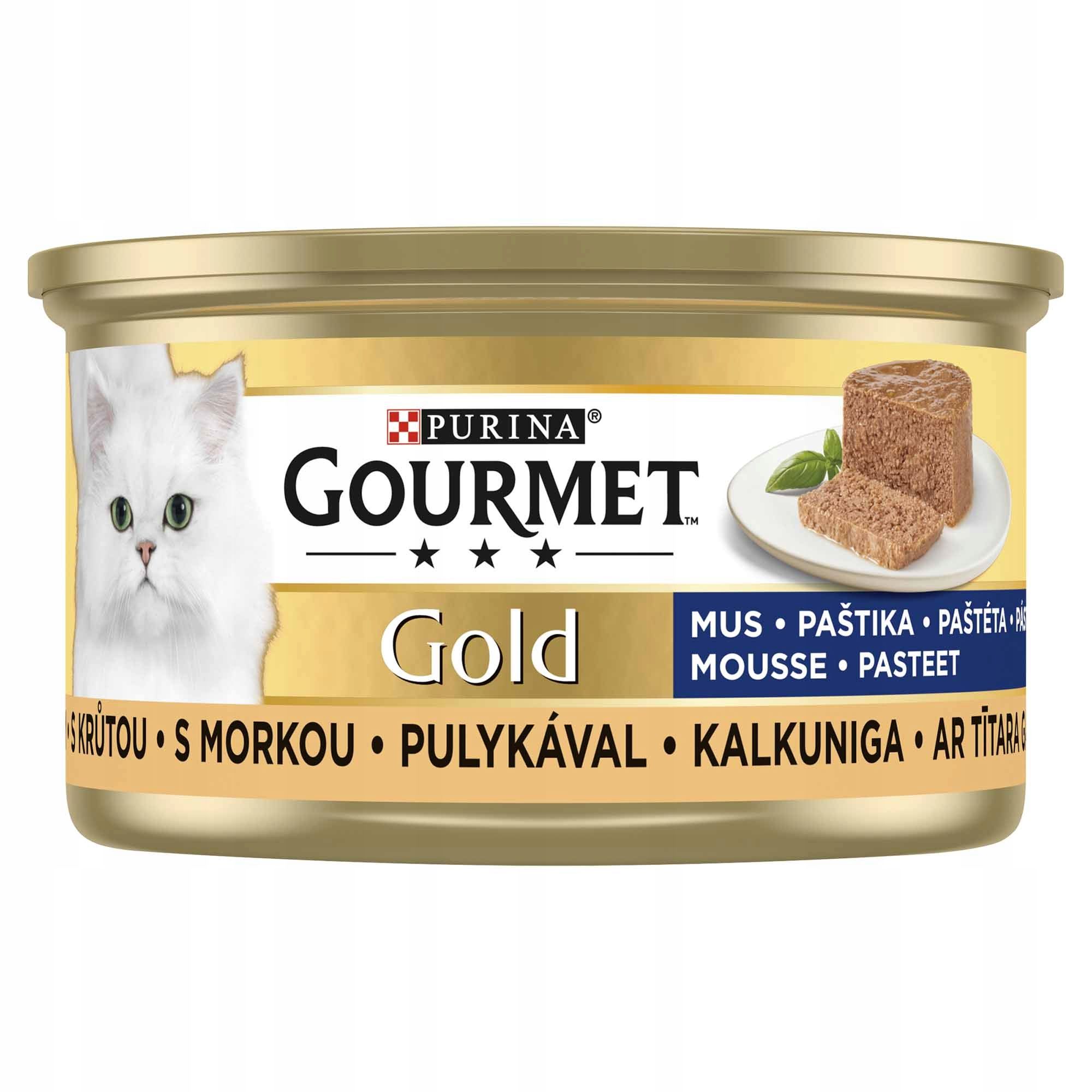  Purina gourmet gold savoury šlapias maistas su vištiena i morka 85gx12szt