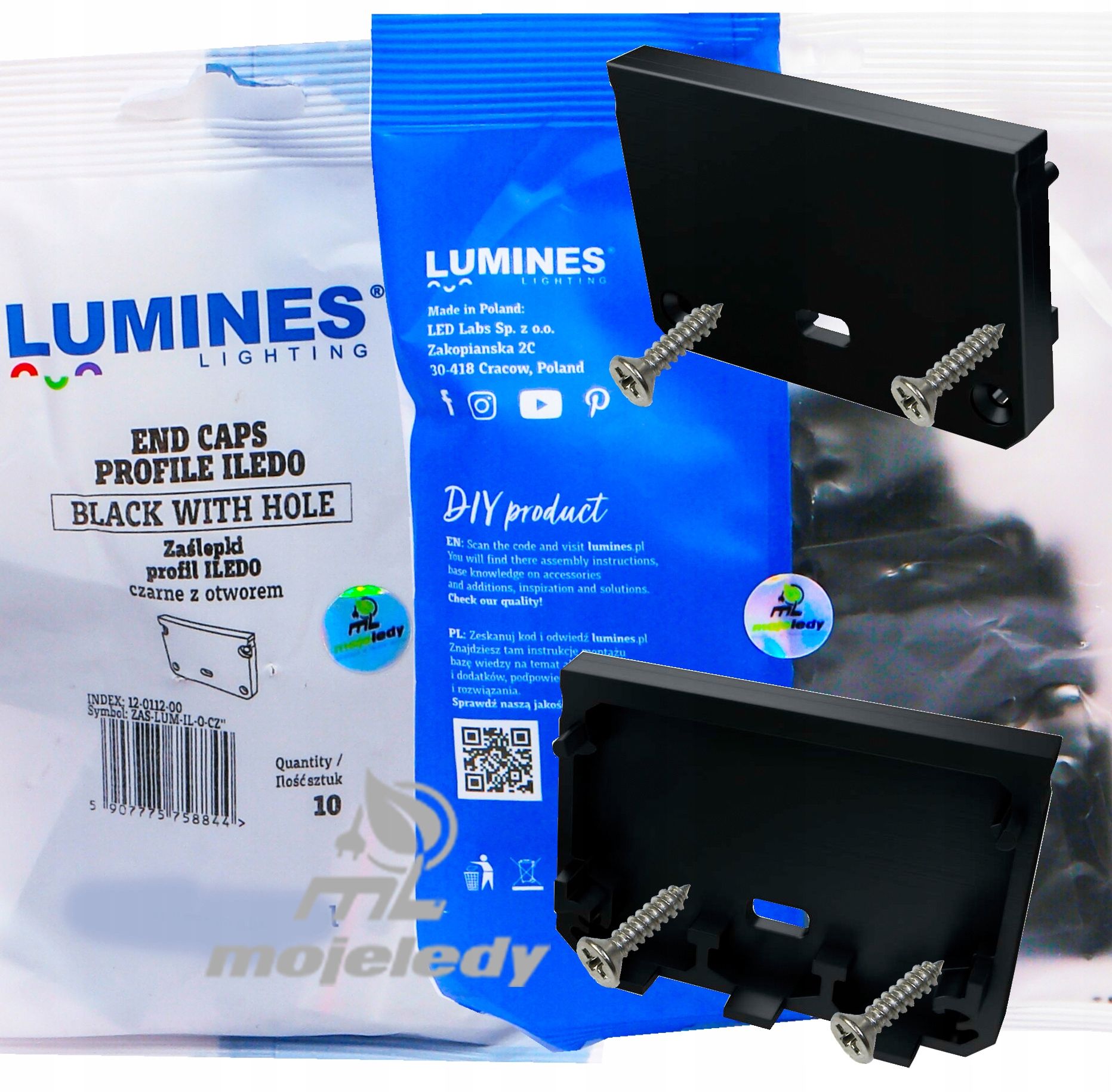  Alumīnija profils iledo balts lentes led piekārts 2m