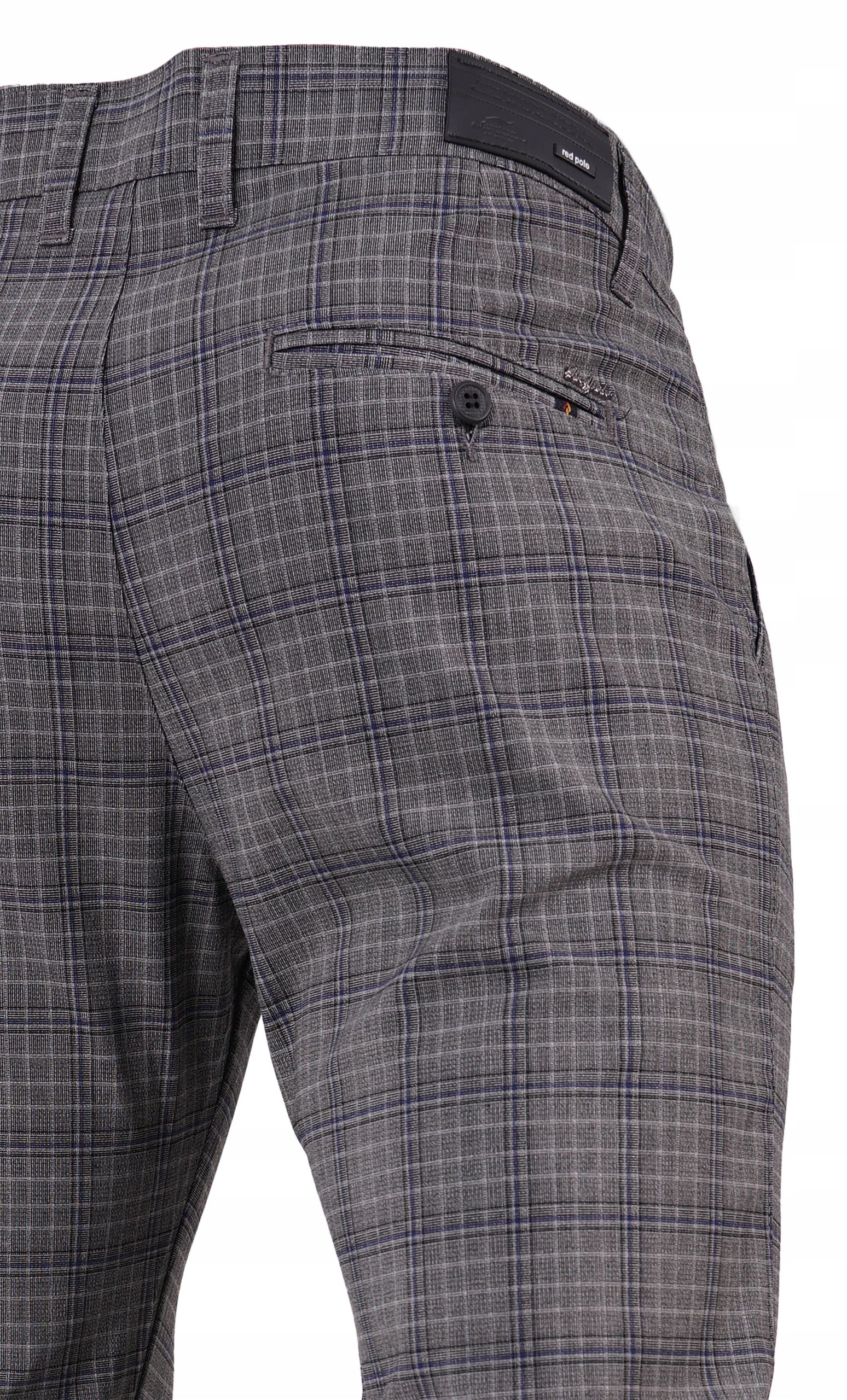  Herrenhosen kariert elegant grau 32 86-88