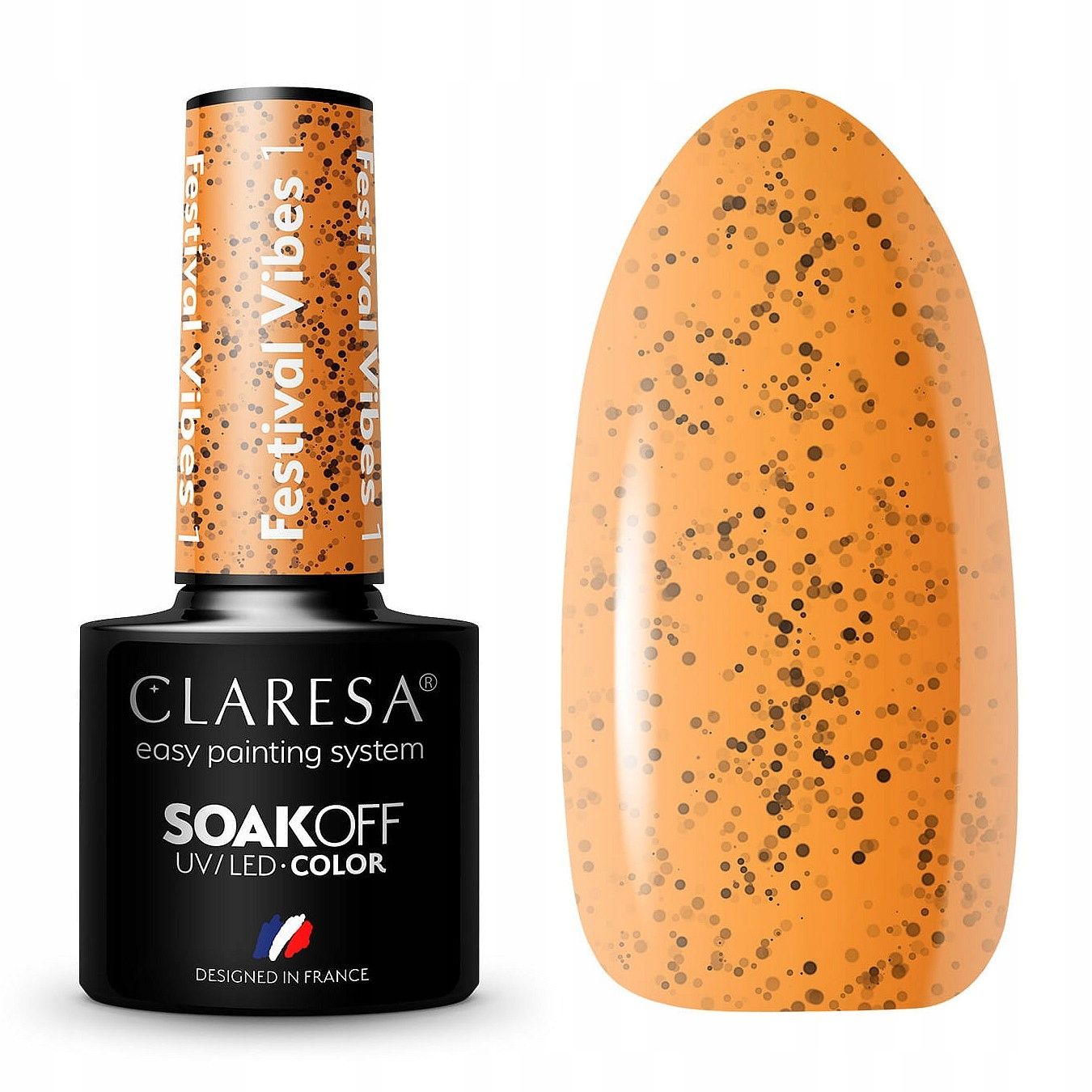  Claresa hübriid küünelakk burgundia glitter pink 554
