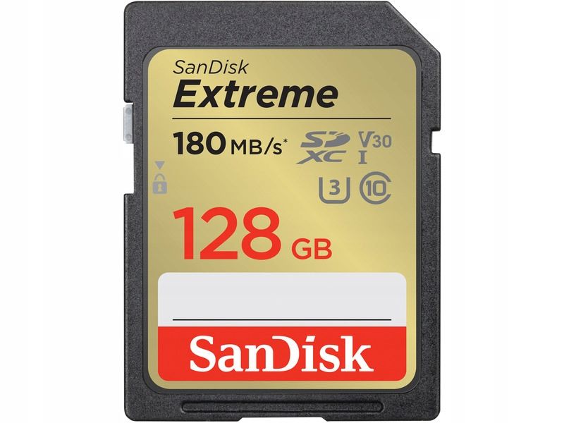  Atminties kortelė sandiskas extreme sdxc 128gb