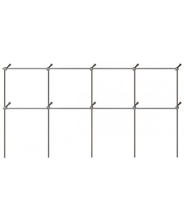  Stand with holder for clothes hangers shelf 2x1,5m