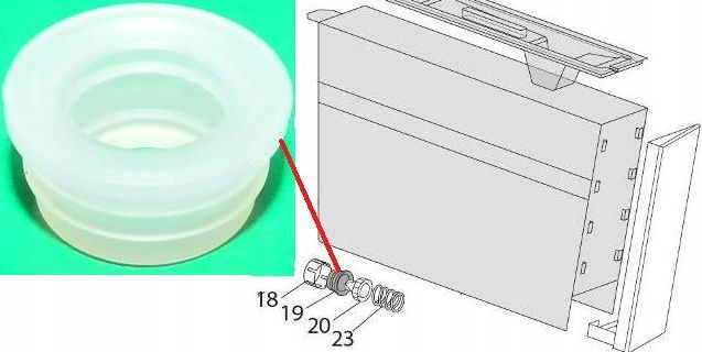 Těsnění o-kroužek zaparzacza vyjádřit delonghi eam esam aeg mast odstraňovač vodního kamene
