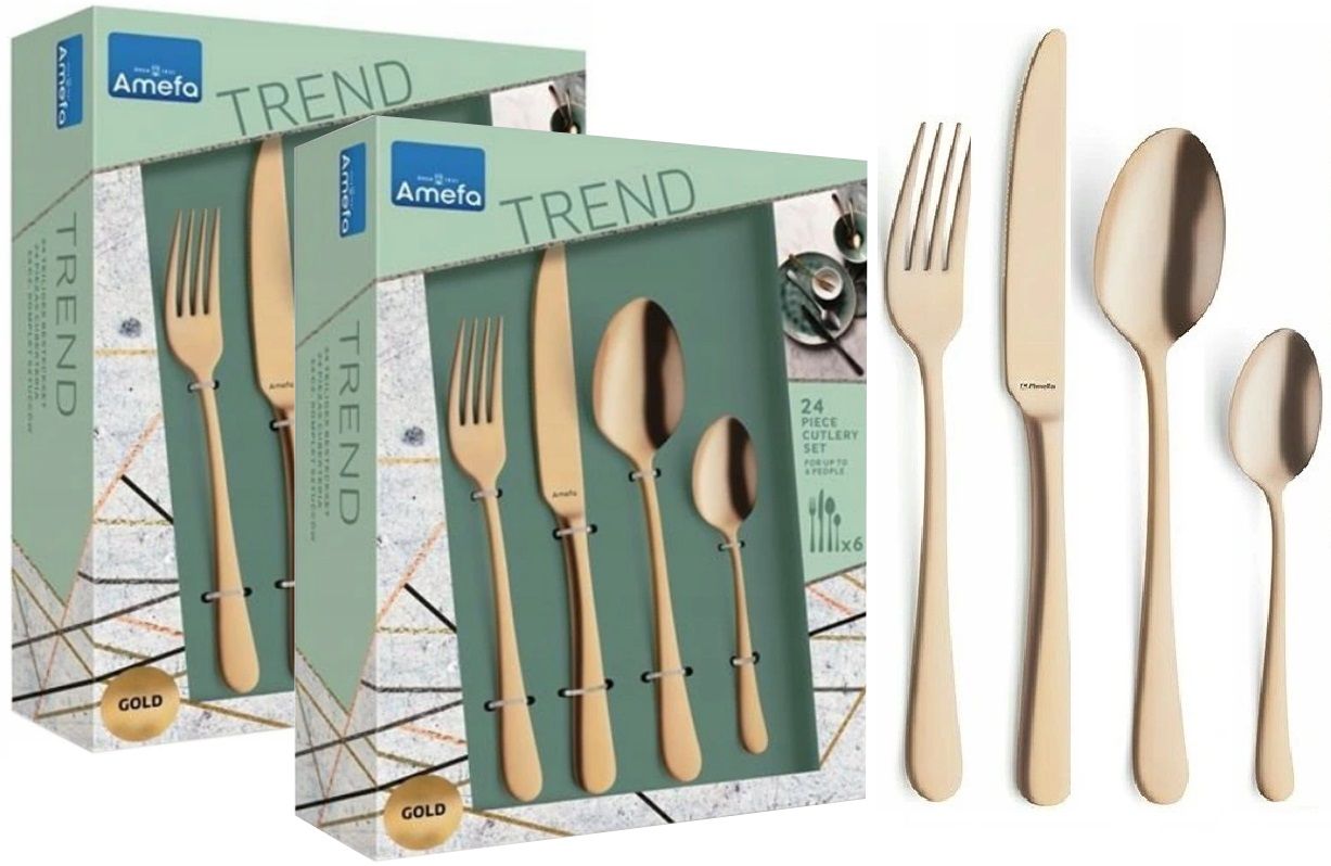  Amefa 24 besteck 1410 austin trend schwarz garnitur modern feiertage 6 personen