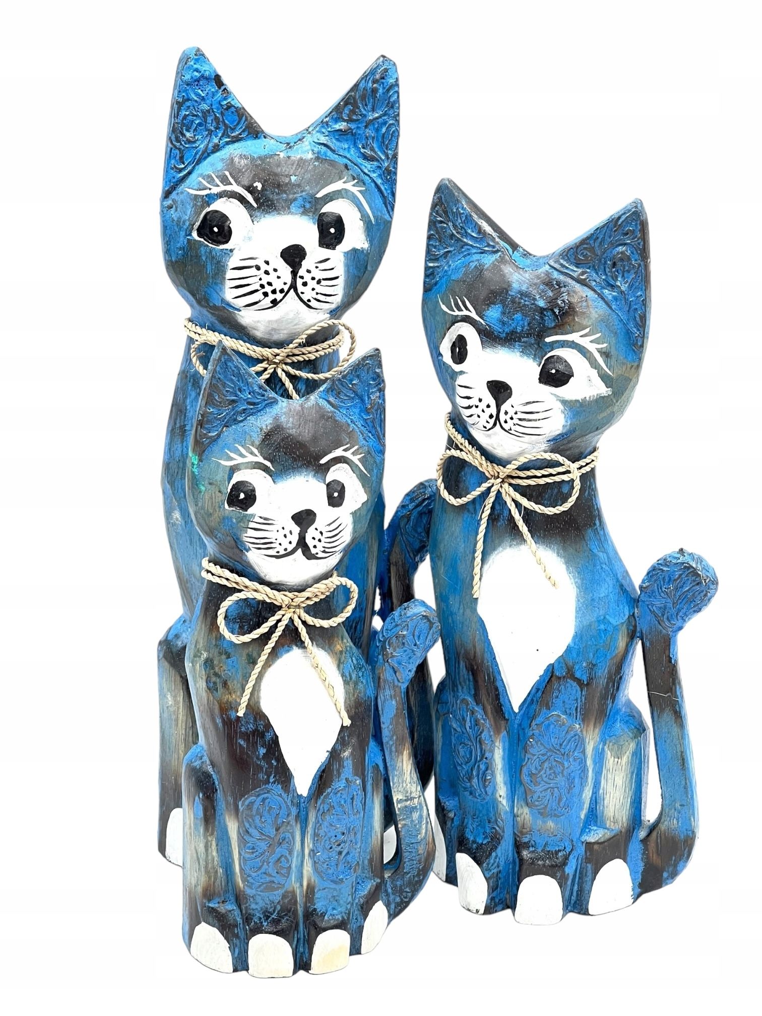  Katze kätzchen holzfigur wunderschön einzigartig dekoration oder geschenk 30cm