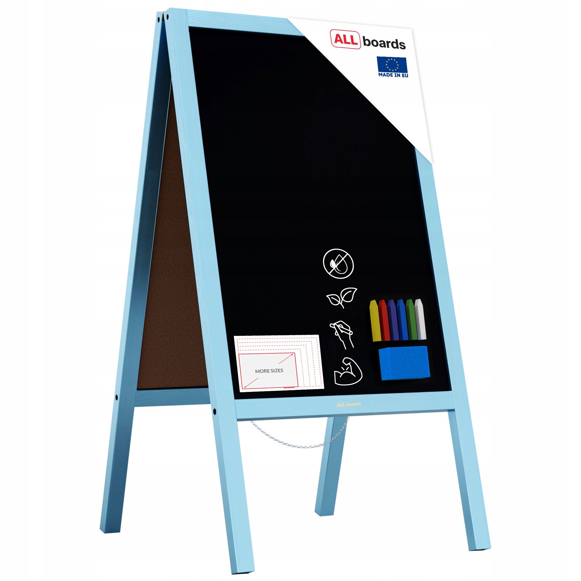  Stojan na křídu propagační černá barva rám 100x50cm stánek