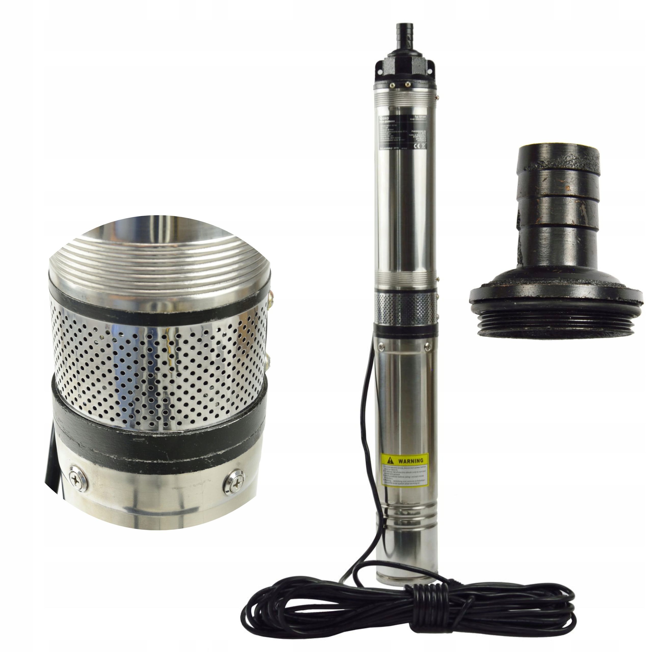  Geko panardinamas siurblys qjd2-62/15-1,5 vandeniui šulinio 1500w 1,5kw 5400 l/h