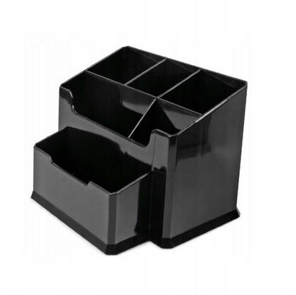  Metal pencil case business card holder black forpus