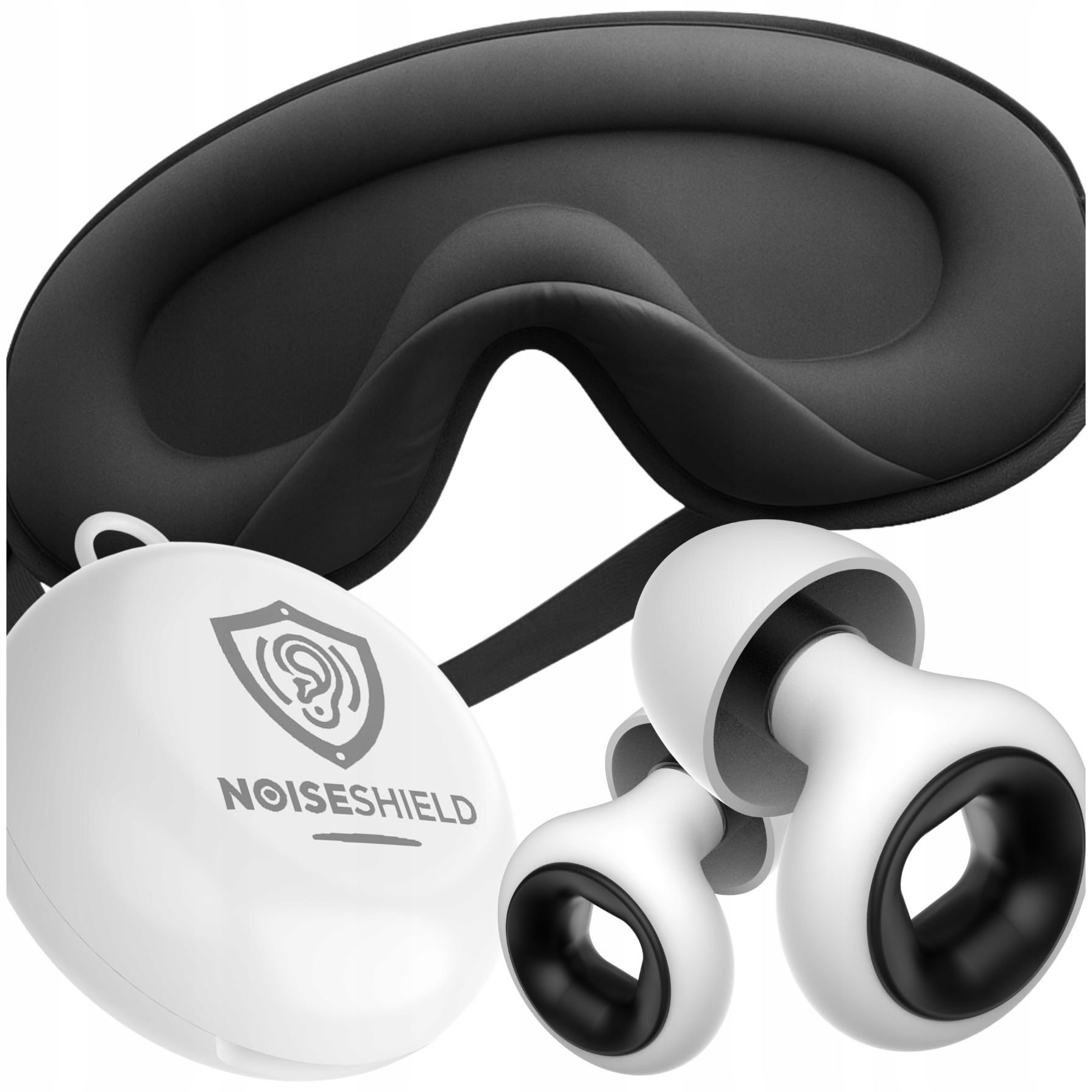  Korken ohrstöpsel silikon mehrweg + armbinde 3d für die augen schlafen