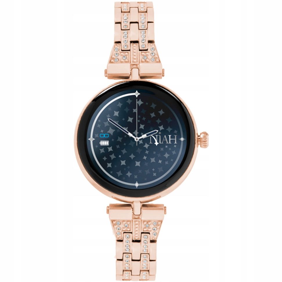  Dámské chytré hodinky techmade nh-lyra-m2gdr růžové zlato