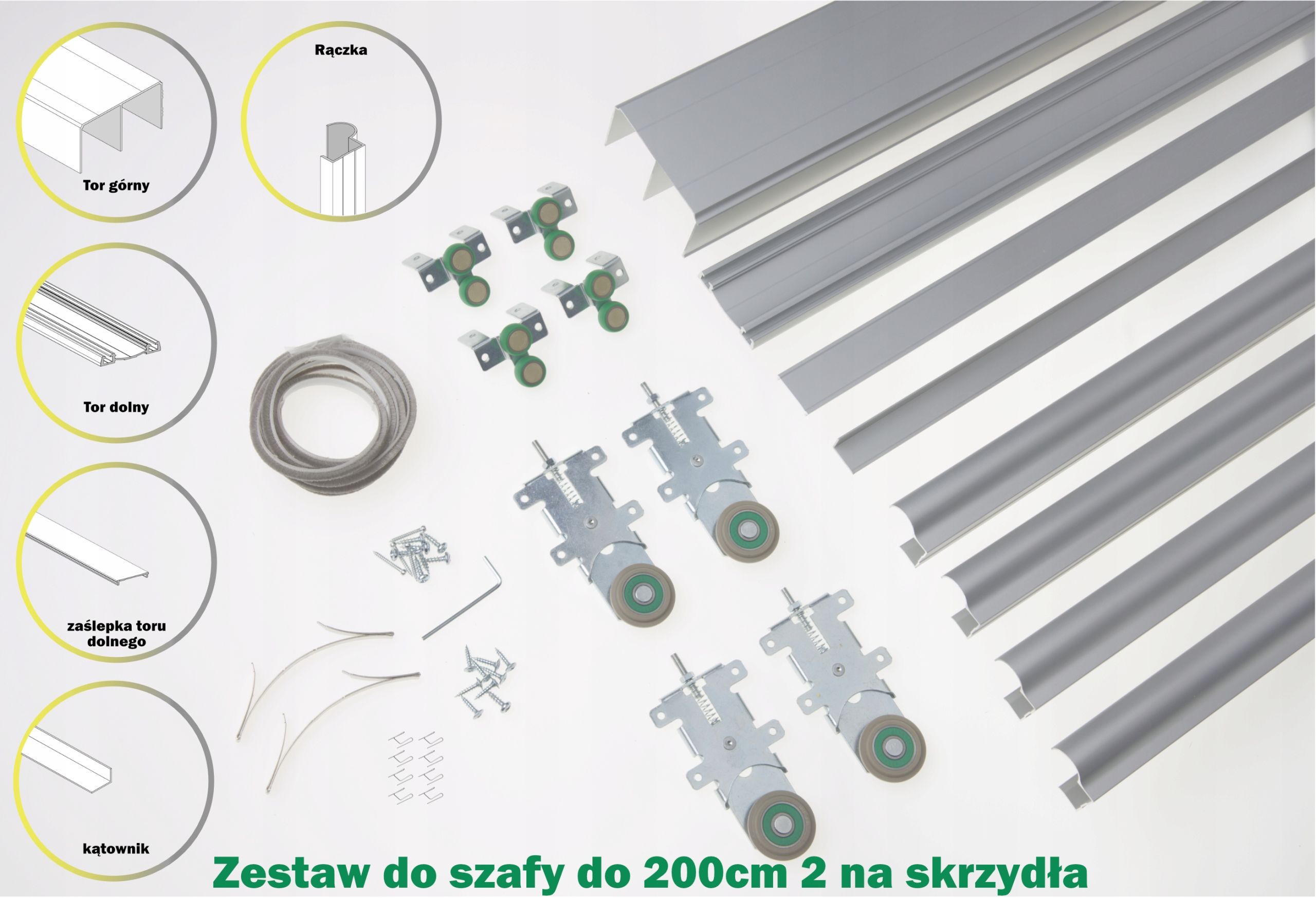  Stumdoma sistema spintoms 180cm 2 sparnai sevroll