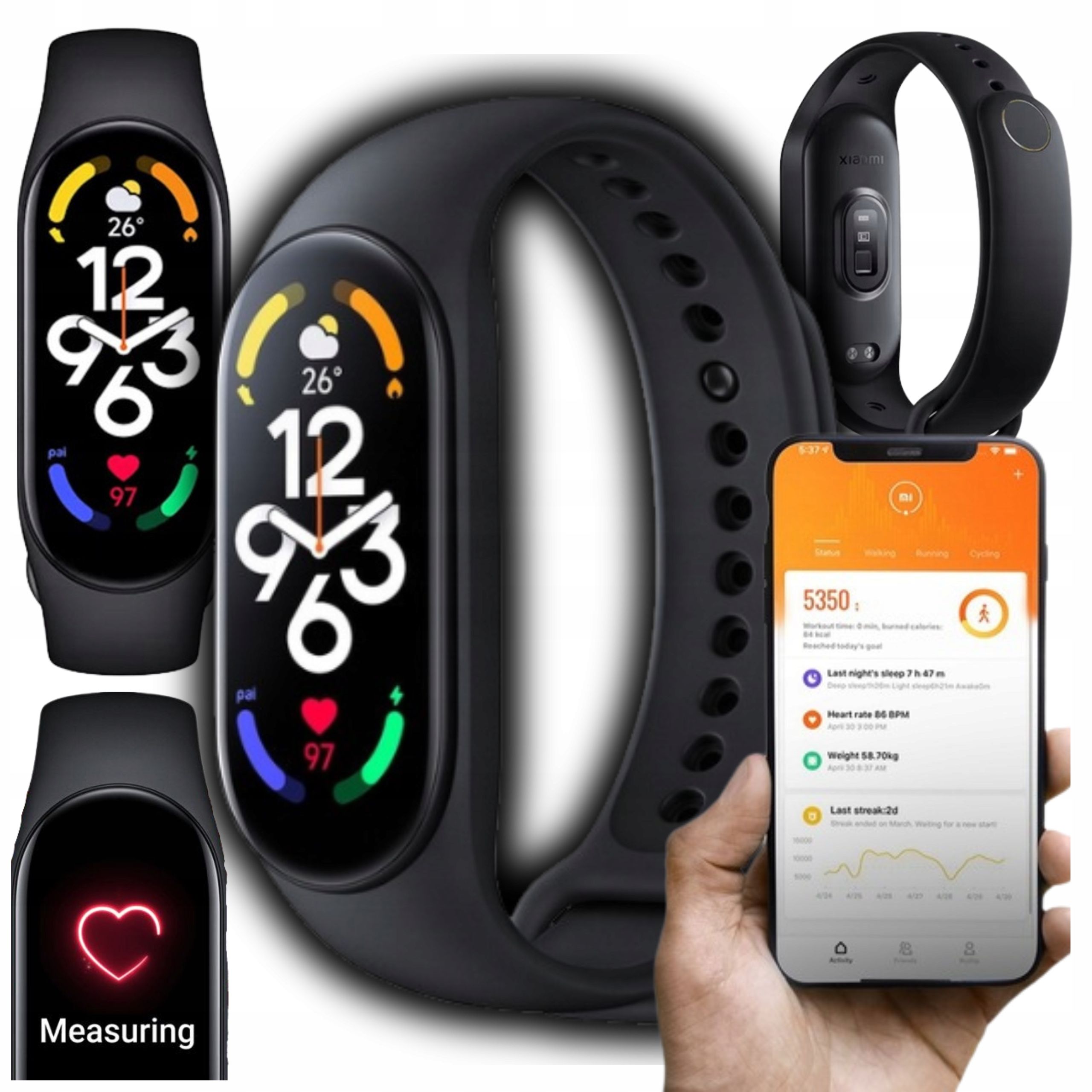  Sports bracelet xiaomi mi band 8 black