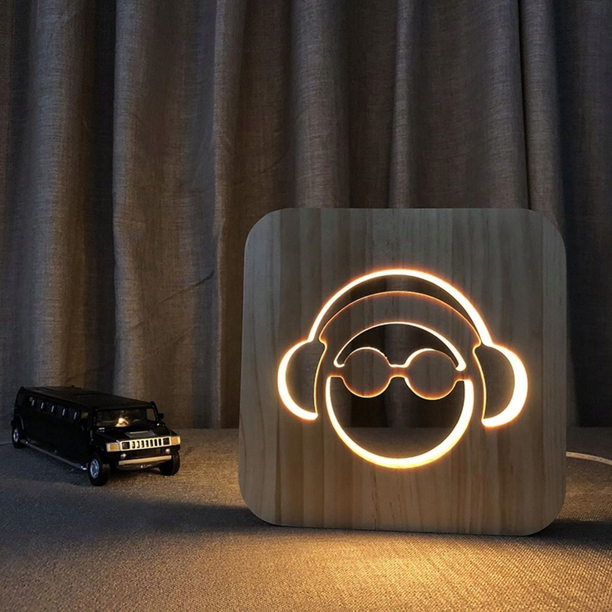  3d night light superman with remote control luminous w 7-miu colors