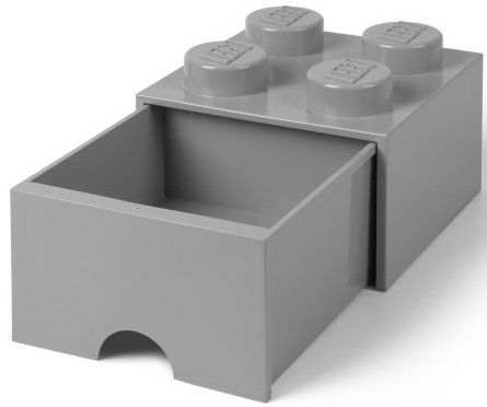  Lego dėtuvė kaladėlė 4 stalčius juodas rašomajam stalui
