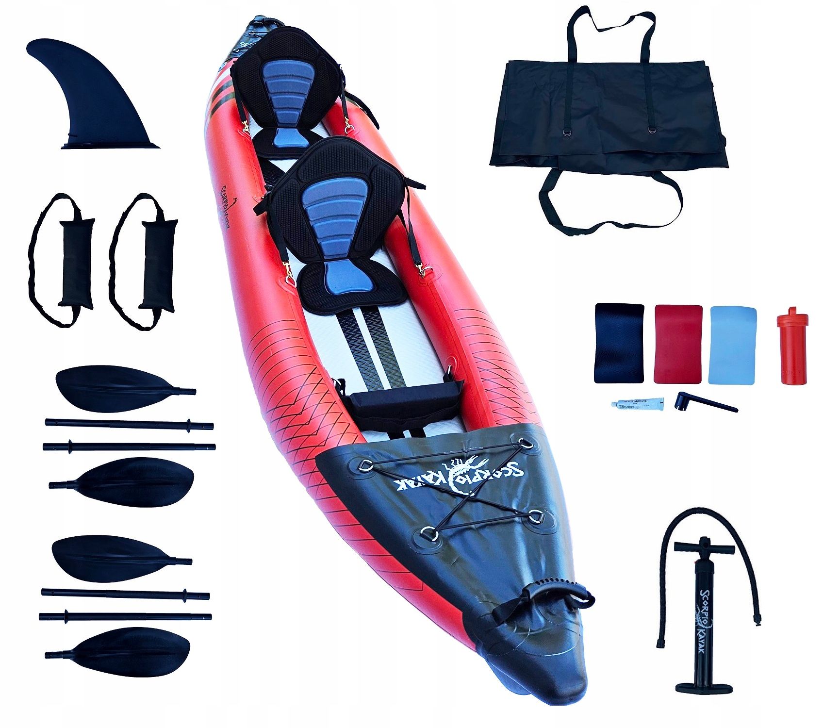  Double kayak inflatable tourist with floor dropstitch set double