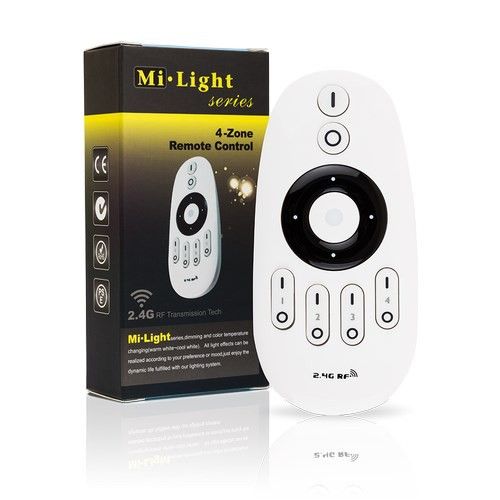  Valdymo pultelis led mi-light cct 4 zonų dimmer wi-fi mi-light fut007
