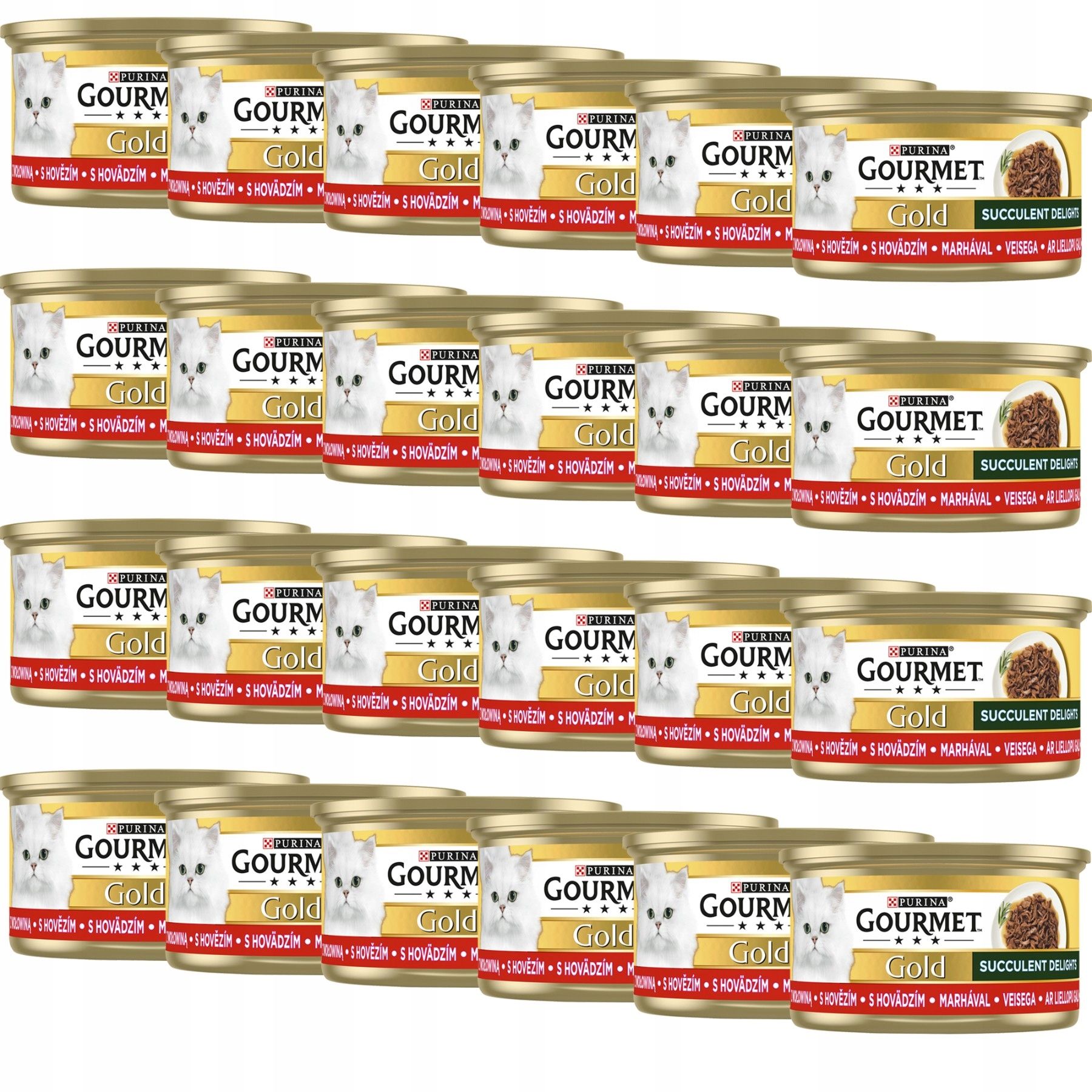 Purina gourmet gold savoury šlapias maistas su vištiena i morka 85gx12szt