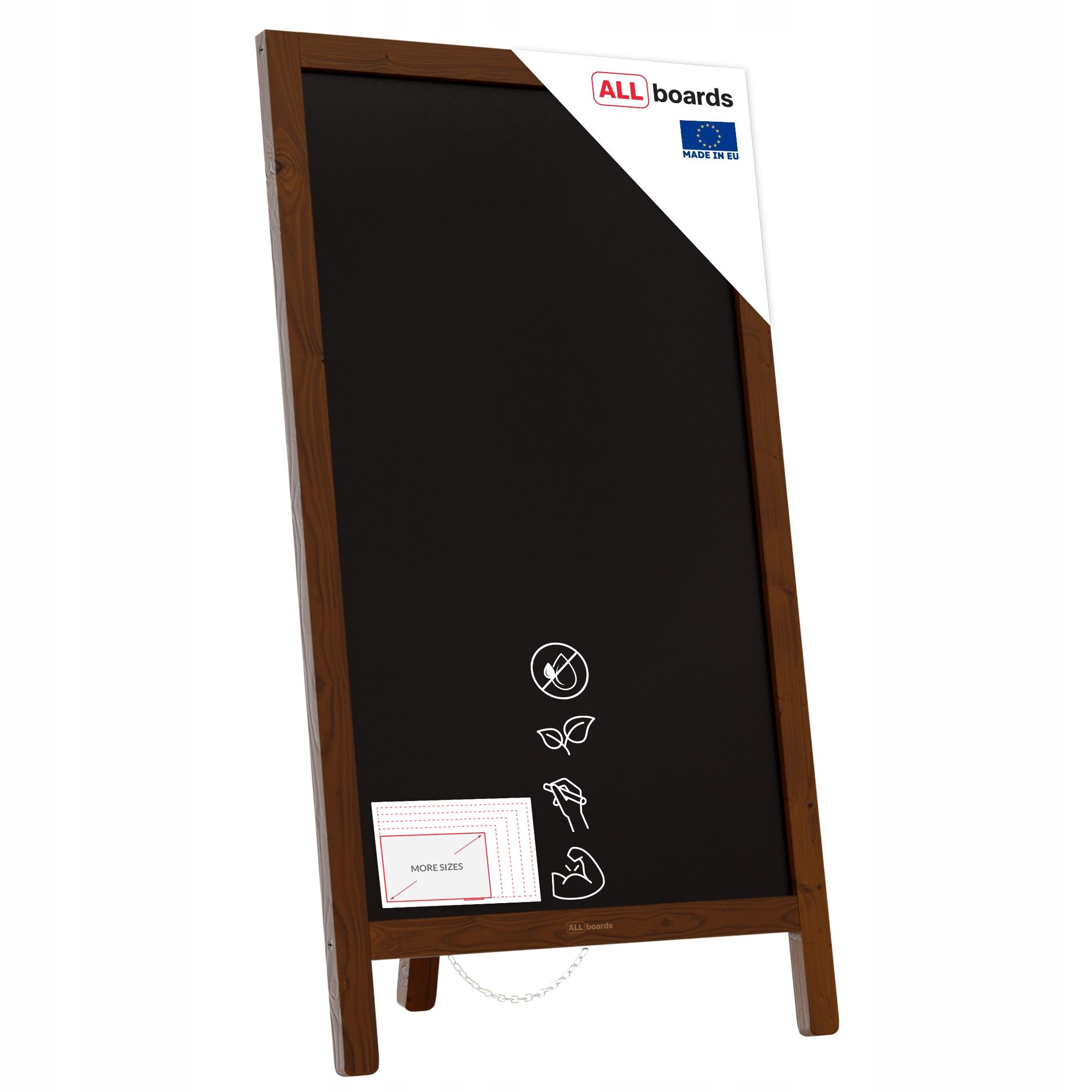  Stojan na křídu propagační černá barva rám 100x50cm stánek
