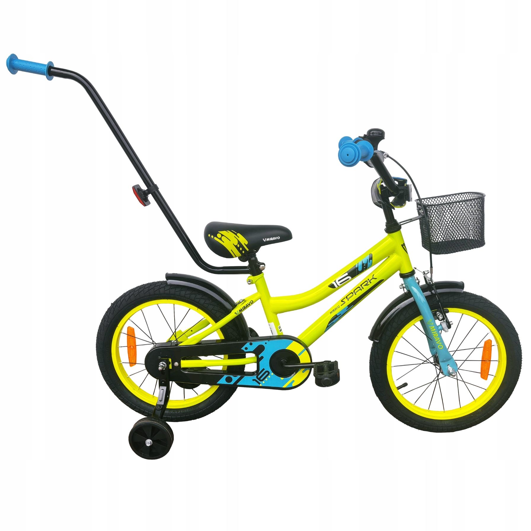  Detský bicykel 20 cali bicykel svetlo taška zatlačte rukoväť + bezplatne
