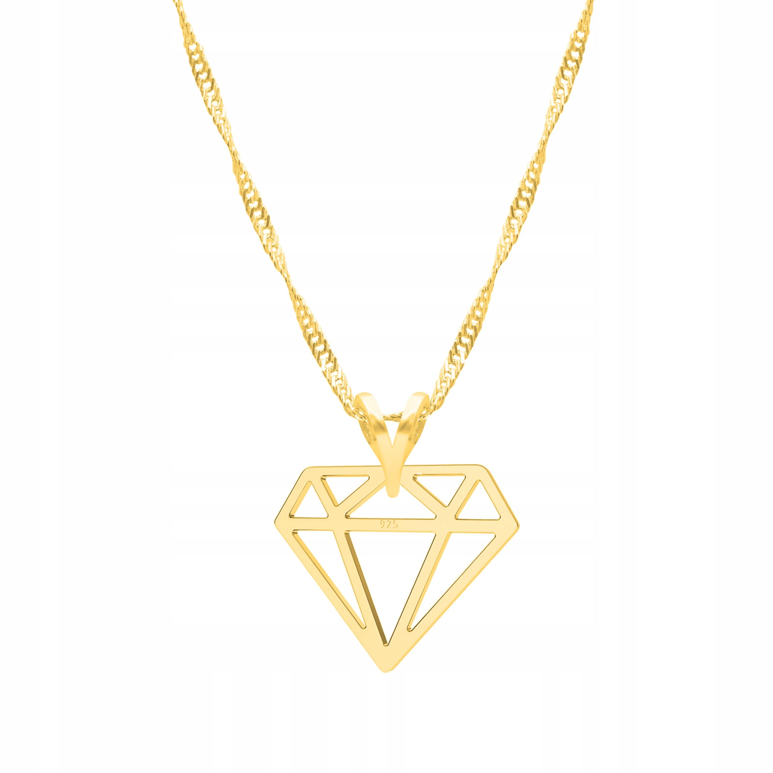  Goldkette halskette 925 mond hörner