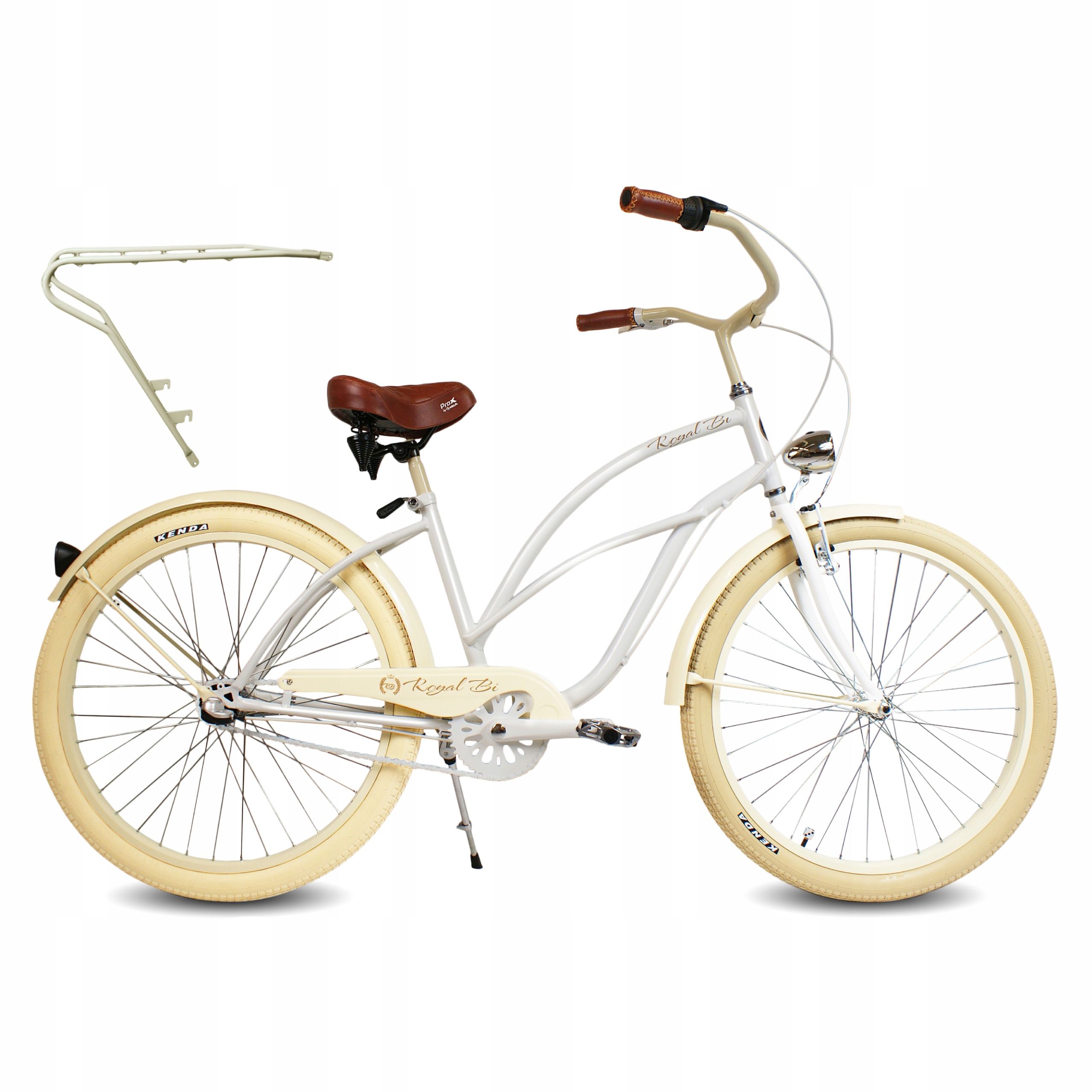  Kolo pro vyjížďky podél pobřeží ženský 26" dáma červený rosie royalbi retro kufr