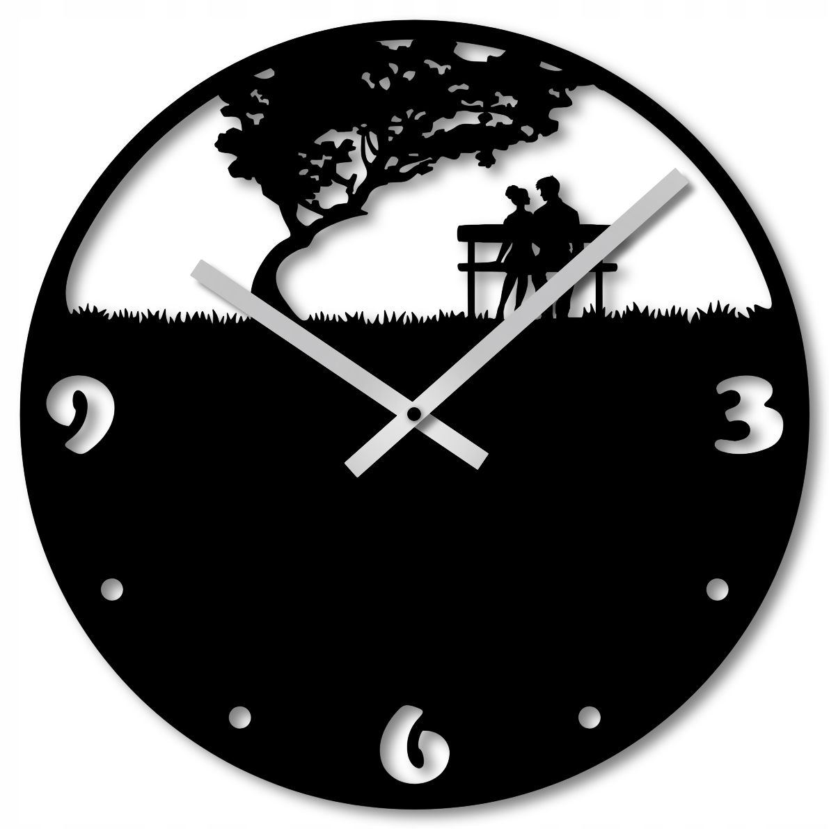  Wall clock 60 cm clock on the wall big clock openwork classic big numbers