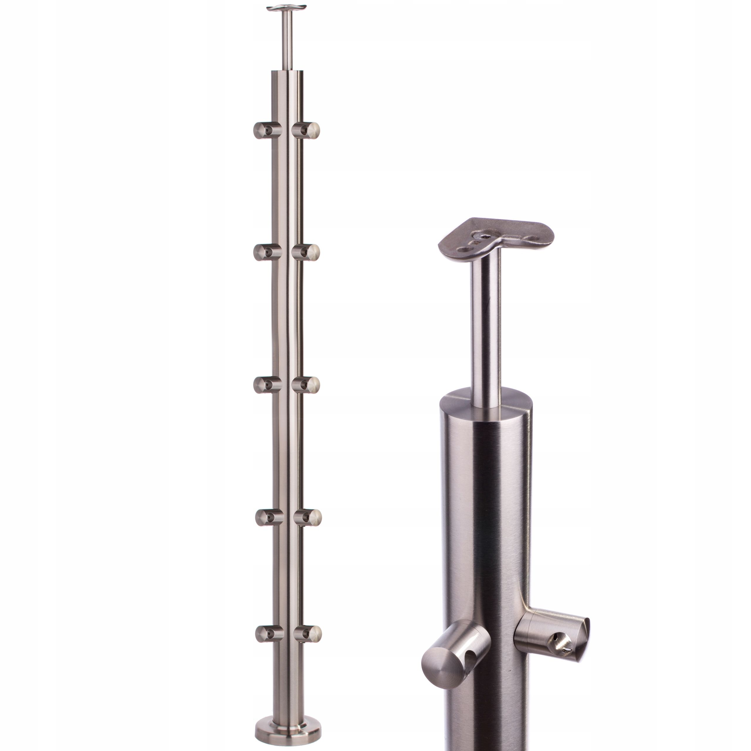  Spalte übergangs 100 cm 5 blütenblätter balustrade fi 42 rostfrei poliert