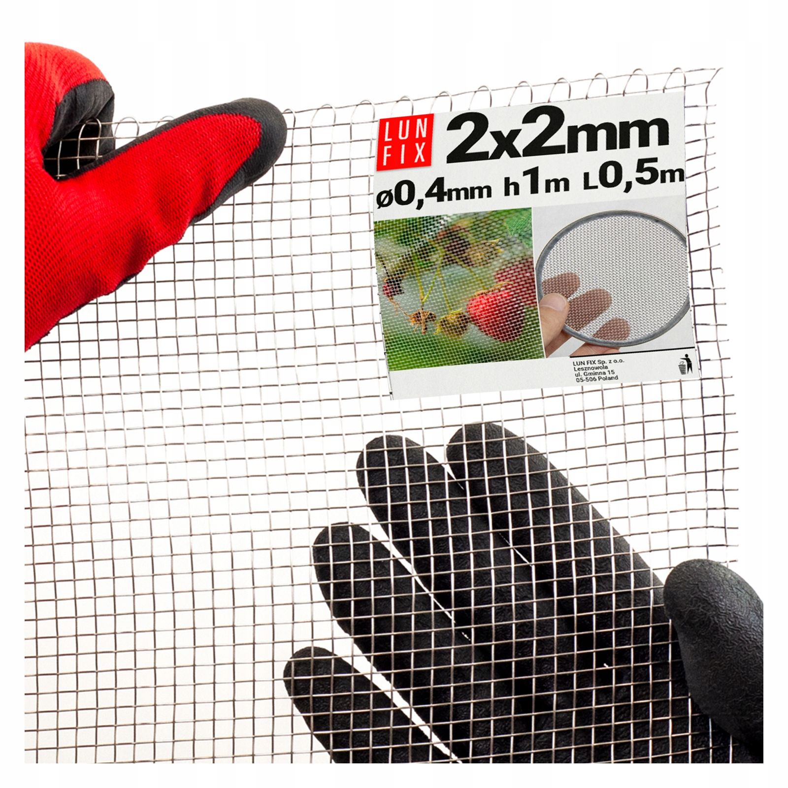  Tkaná sieťovina z nehrdzavejúcej ocele vlnité 5x5mm fi1mm harfa sito vetranie 0,5m2