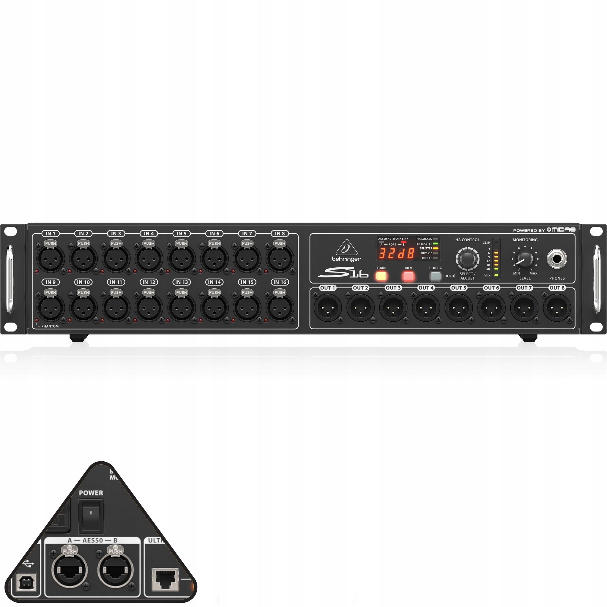  X1204usb mikseris garso 12-kanalų su usb behringeris