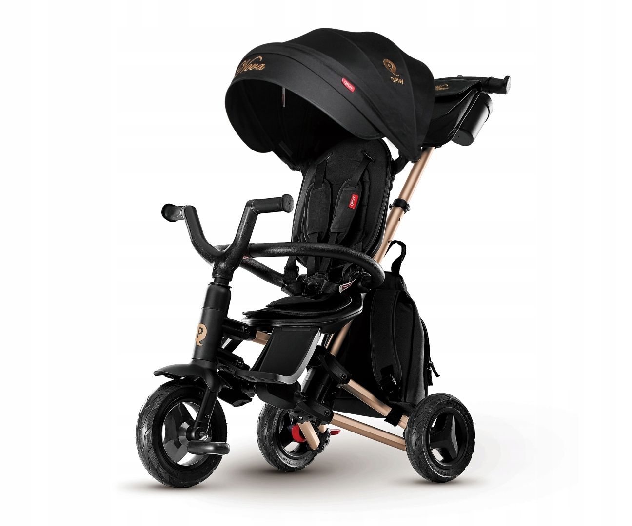  Tricycle 3in1 pusher stroller for children rito star qplay grey