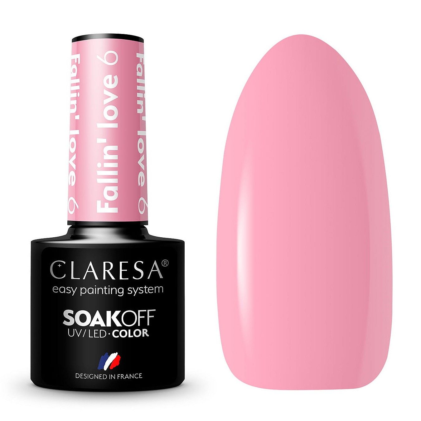  Claresa hübriid küünelakk burgundia glitter pink 554
