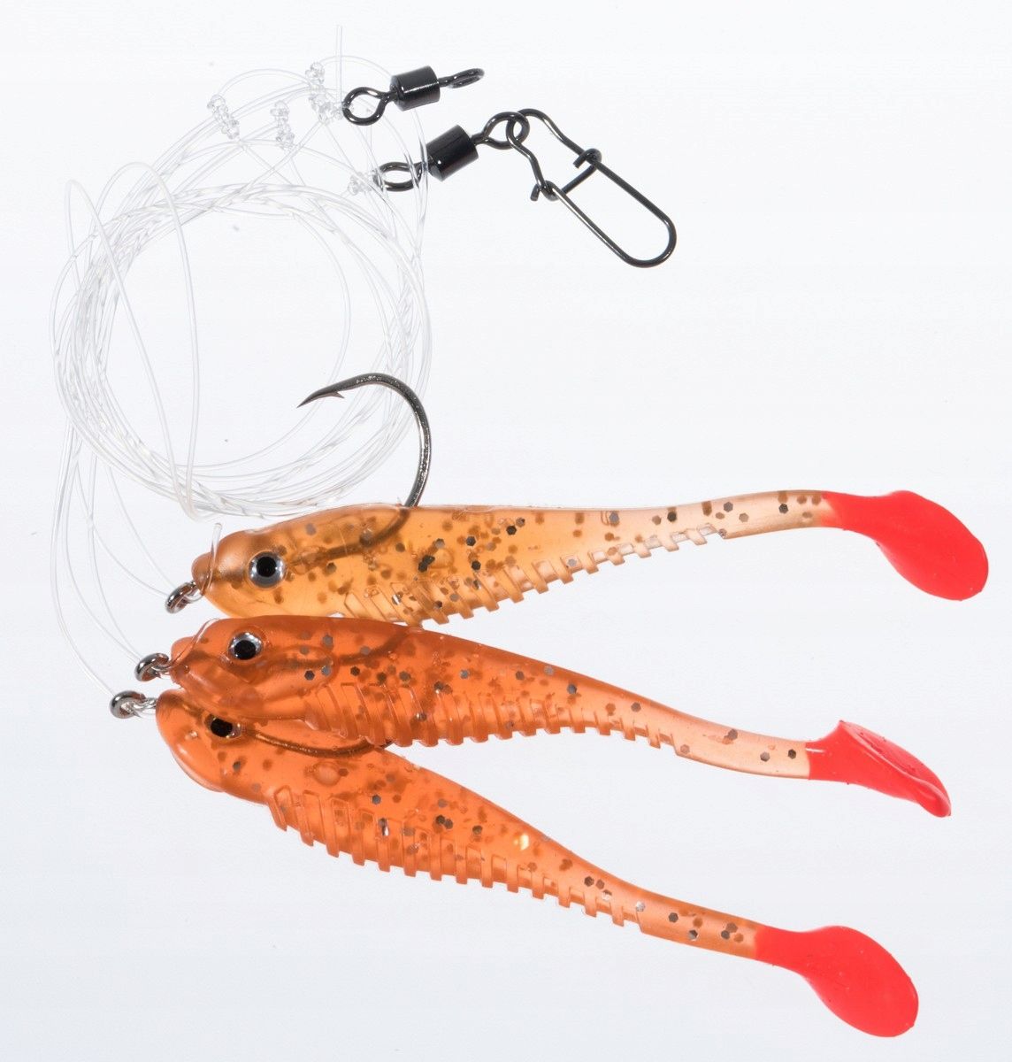  Jūrinis rinkinys menkės sistemėlė jaxon white / red 5,5cm 140cm žvejybos