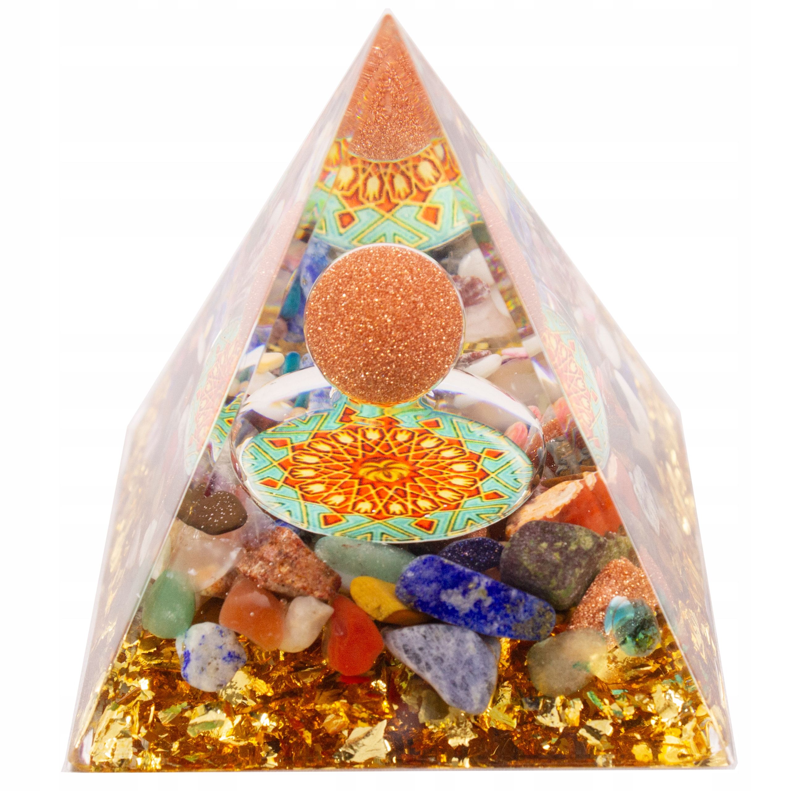  Pyramide orgonit amethyst lazuryt oliwin tigerauge feng shui chakren 5cm