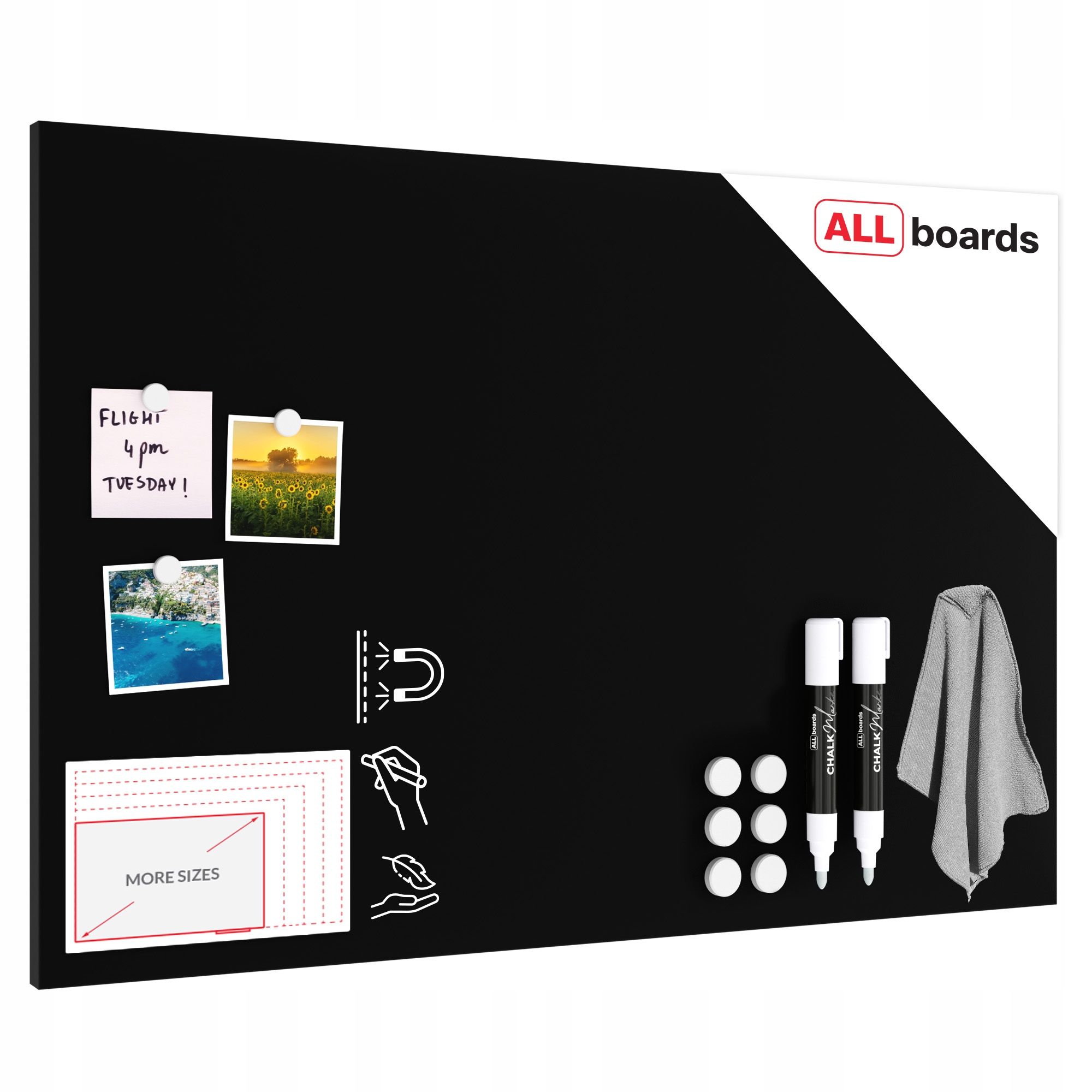  Dēlis magnētisks magnētiem metalboards, masīvkoka 90x60 cm + bezmaksas dāvanas