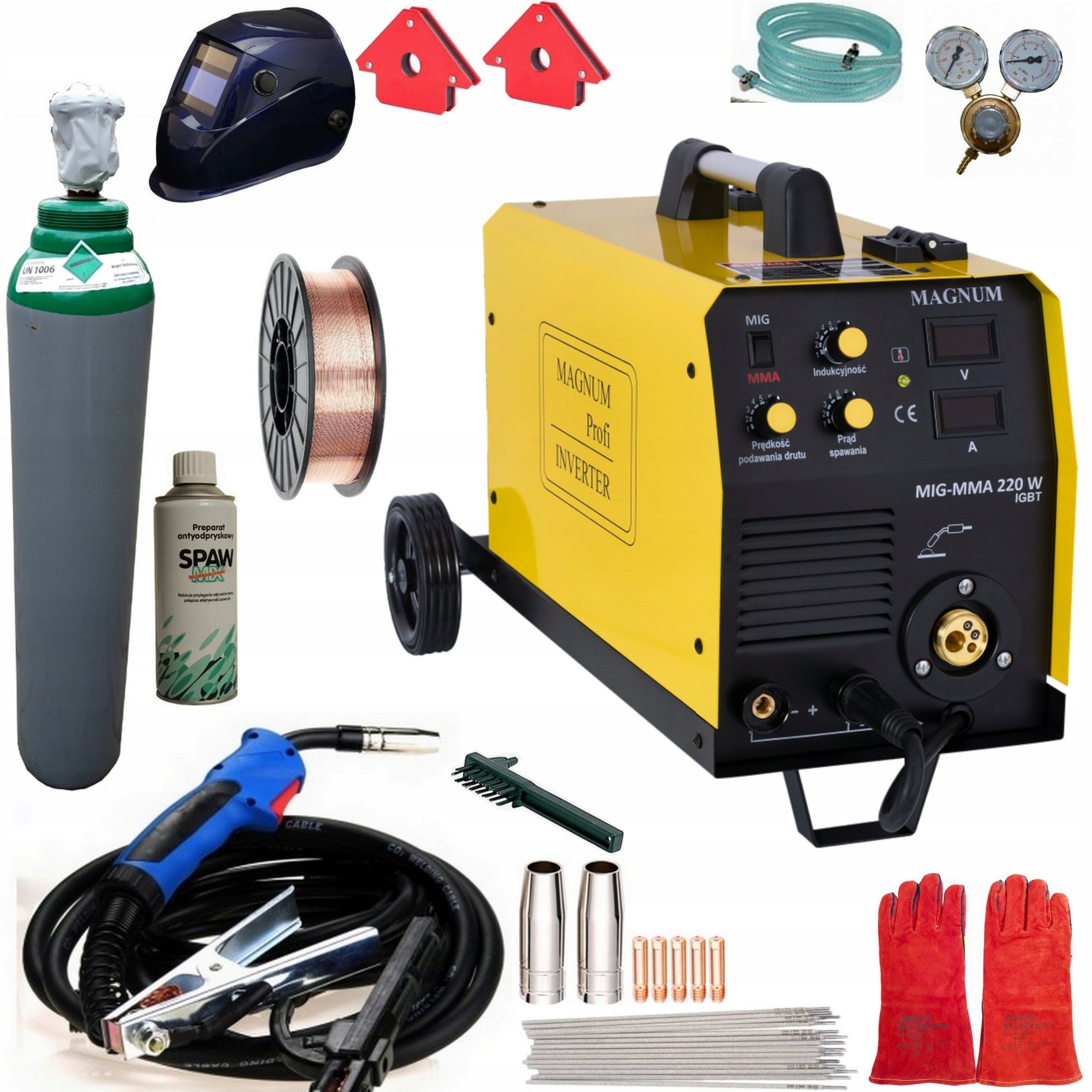  Suvirinimo aparatas mig magnum mig mag-mma 220w igbt