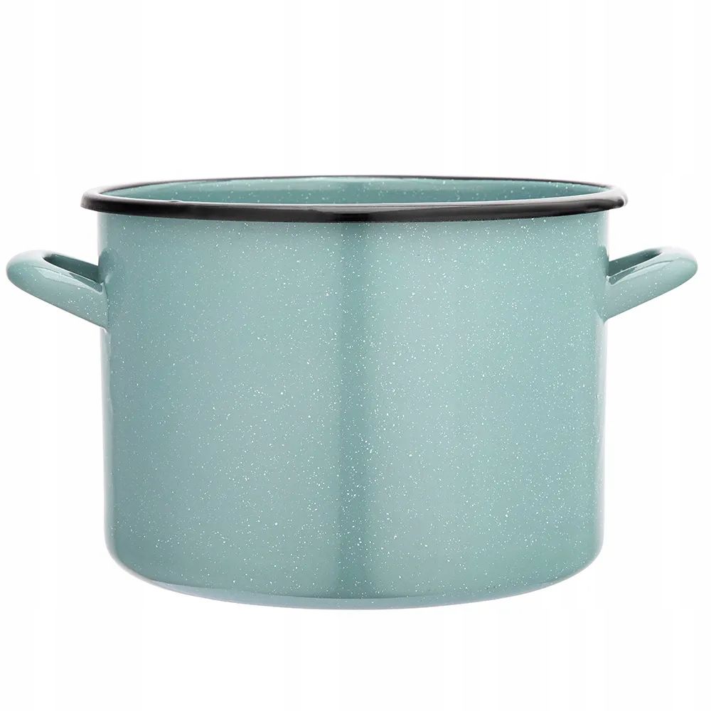 Emaillierter topf mit griff für induktionsherd gas altom design salbei 14 cm 1 l