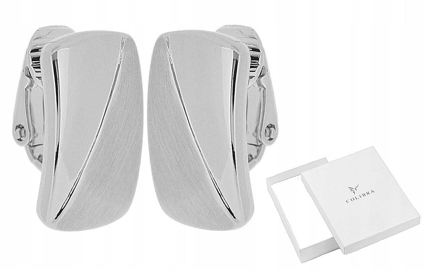  Clips silber colibra durchbrochen damen groß runden für die ohren elegant mode