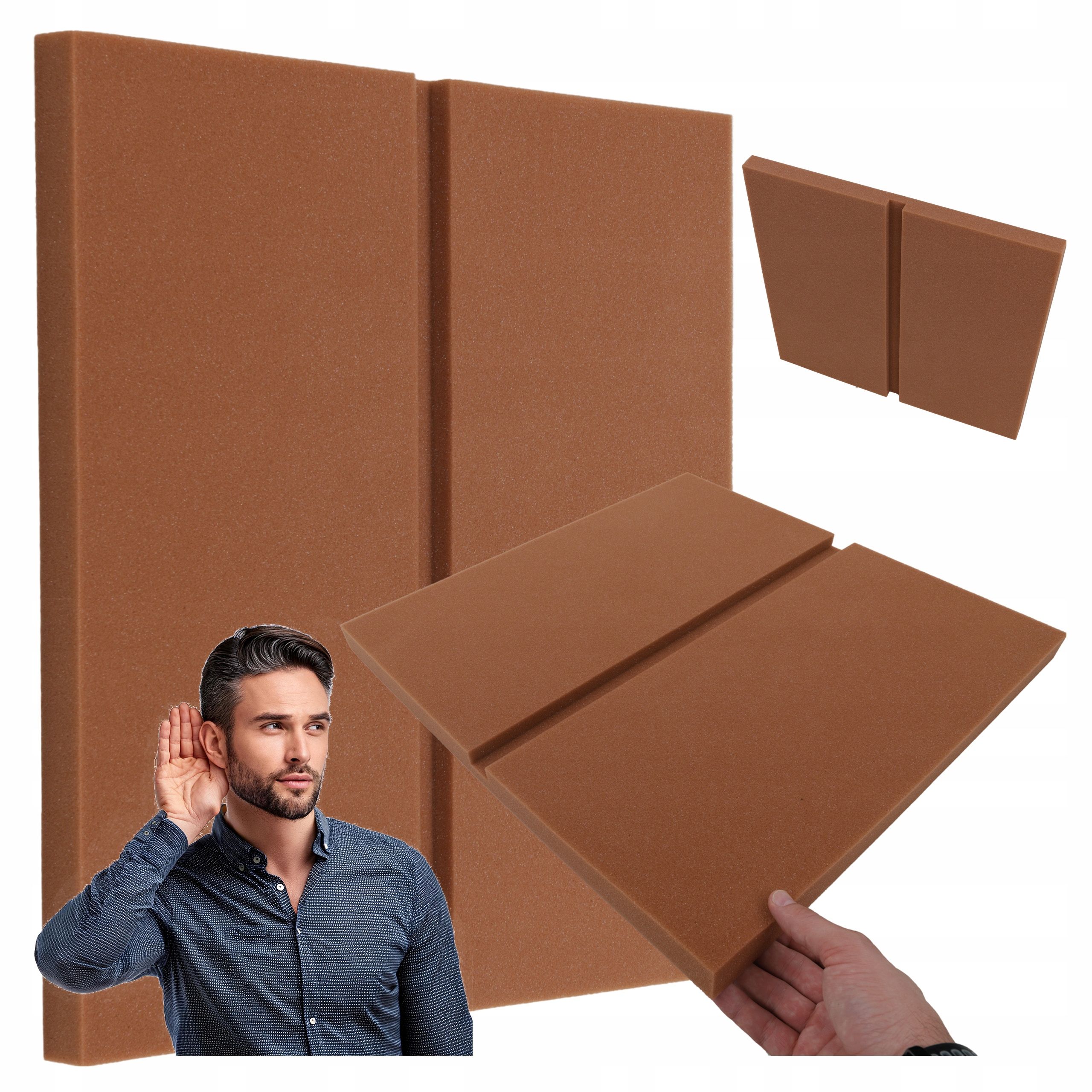  Akustinis skydelis aikštė dekoratyvinis 50x50x3cm su fazė 15mm minkštas kempinėlė ekranas
