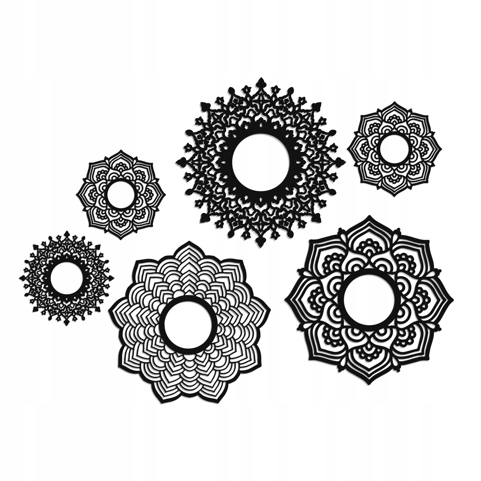  Plāksnes azurowe-ozdoba piestiprināms pie sienas 3 d, rozete, mandala